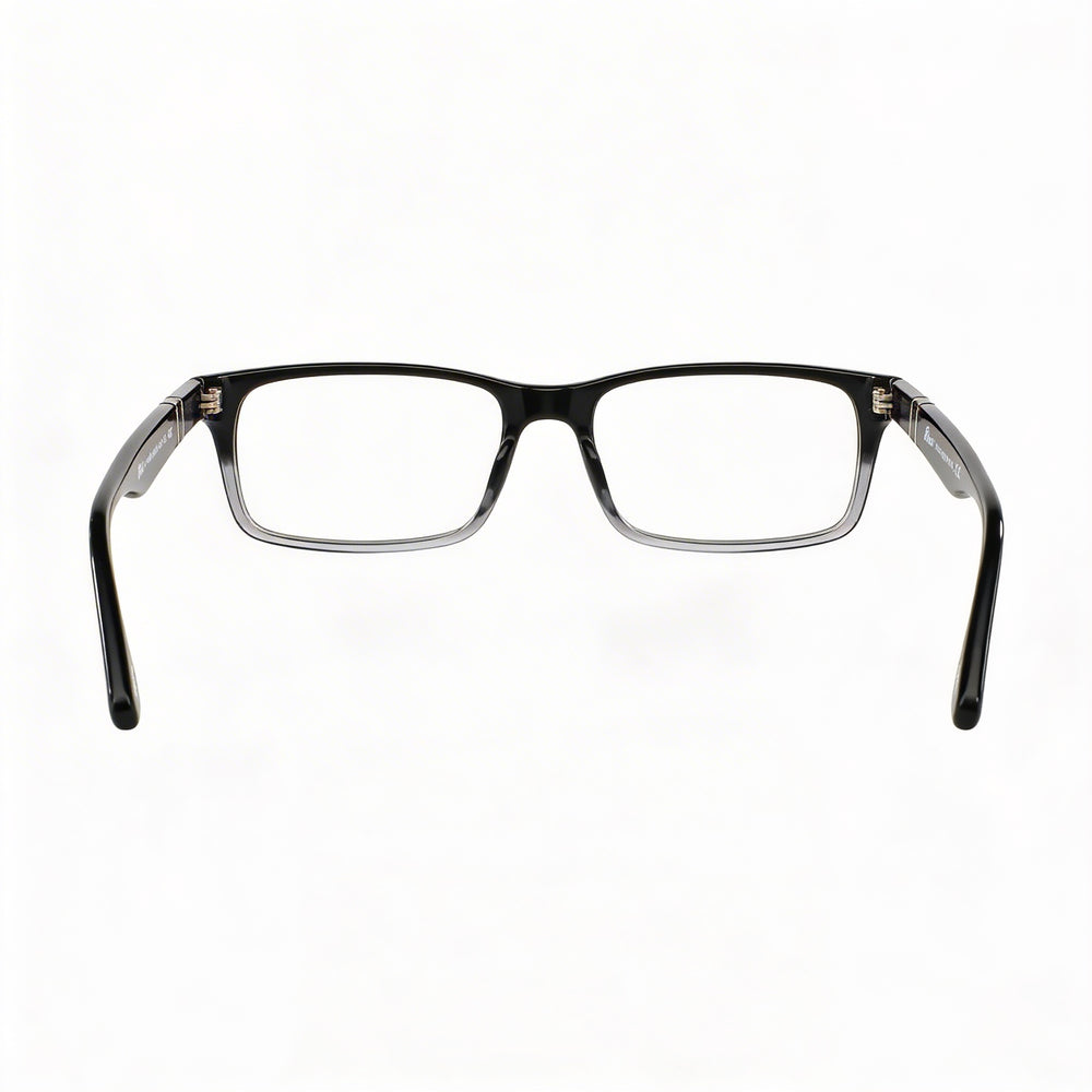 Gafas de acetato rectangulares Persol Po3050v para mujer, color negro, con lentes de demostración (53-18-140 mm)