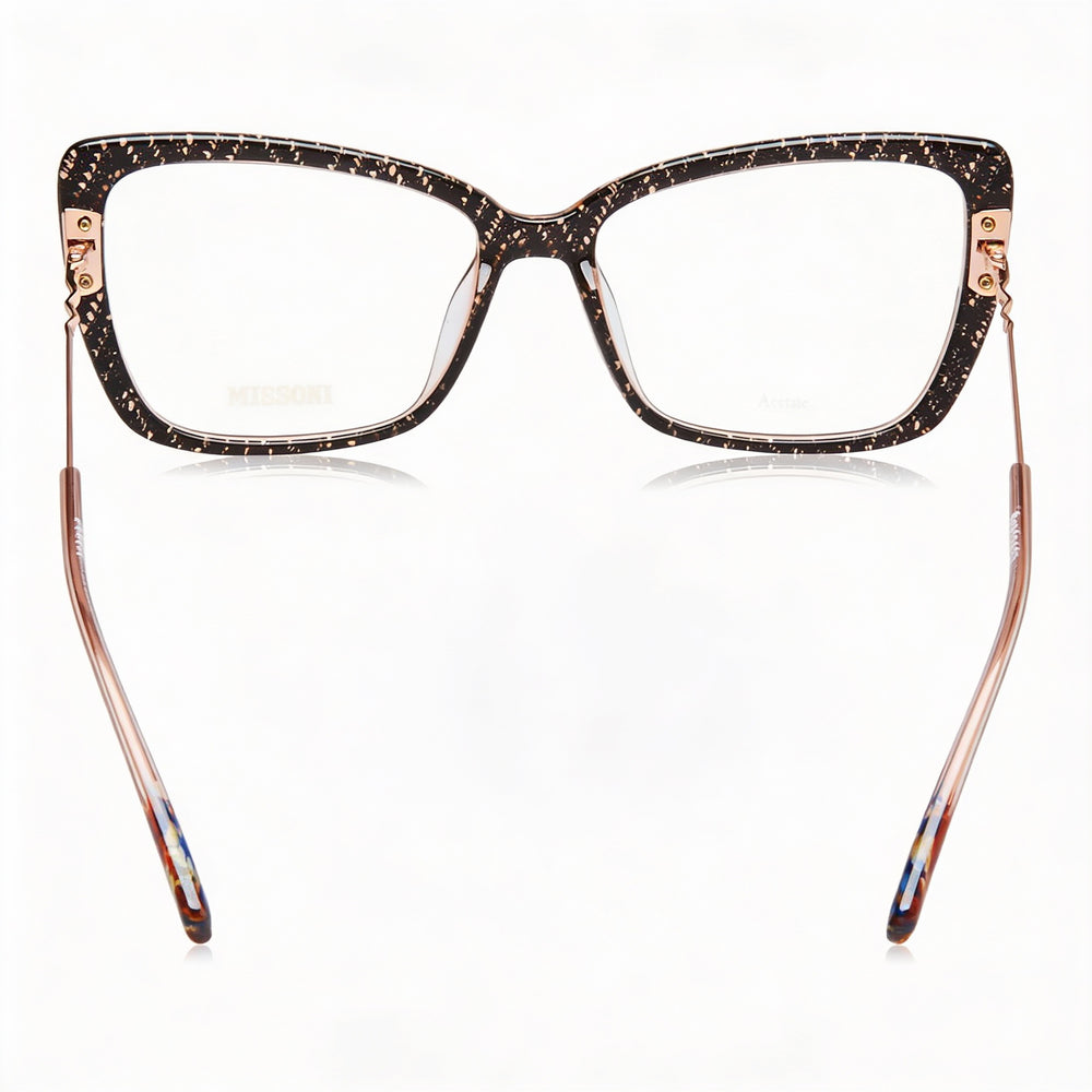 Gafas de sol Missoni Casual para mujer, montura de poliamida, lentes de policarbonato no polarizadas en color nude negro, 54 mm