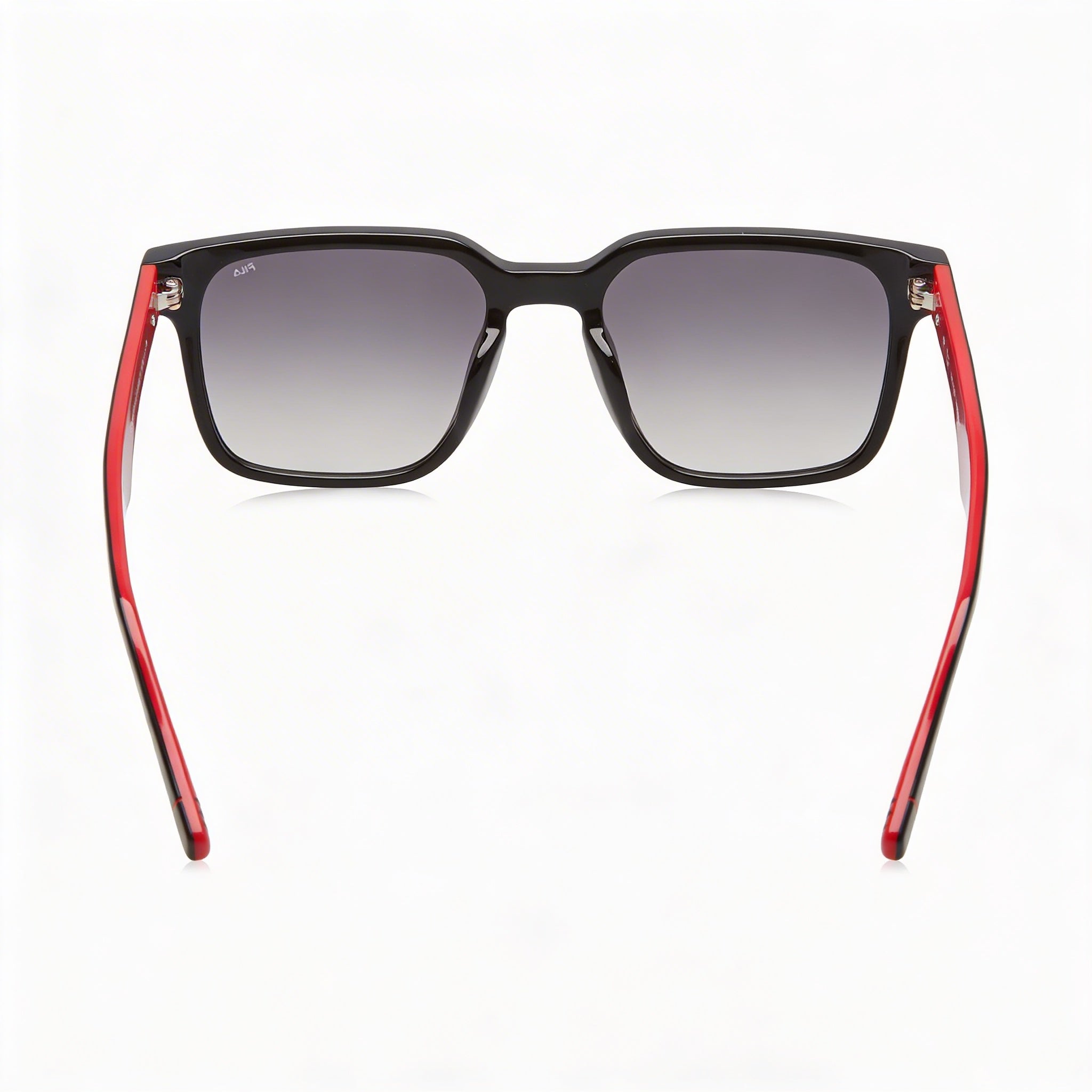 FILA Casual Sunglasses for Men with Shiny Black Acetate Frame and Smoke Gradient Lenses 53mm, Photo 2