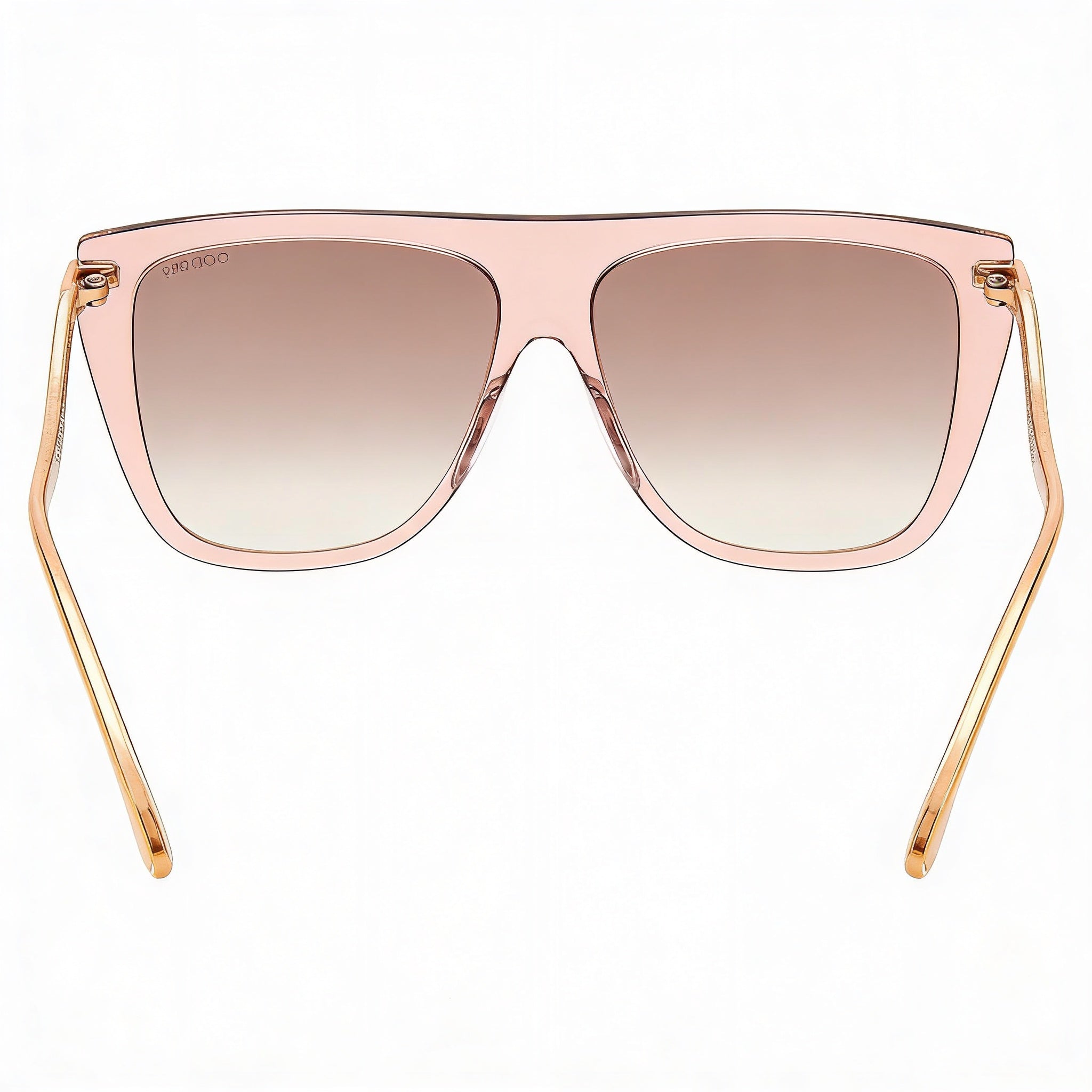 Jimmy Choo SUVI/S Women's Nude Acetate Browline Sunglasses with UV Protection Brown Gradient Silver Flash Lenses 58mm, Photo 4