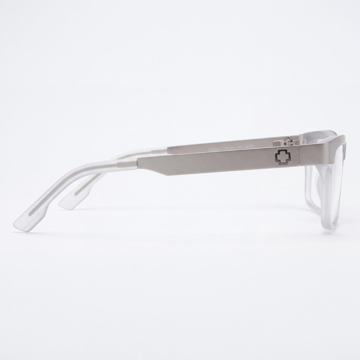 Spy 5700000000008 Zade 54 Matte Silver Matte Clear Non-Polarized Unisex Sunglasses, 142mm Temple Length, Photo 3