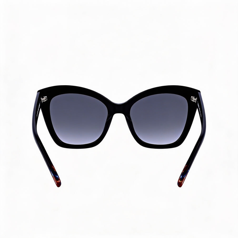 Gafas de sol Missoni Classic para mujer, de acetato, estilo ojo de gato, con protección UV, montura gris degradado negra, lentes gris oscuro de 54 mm
