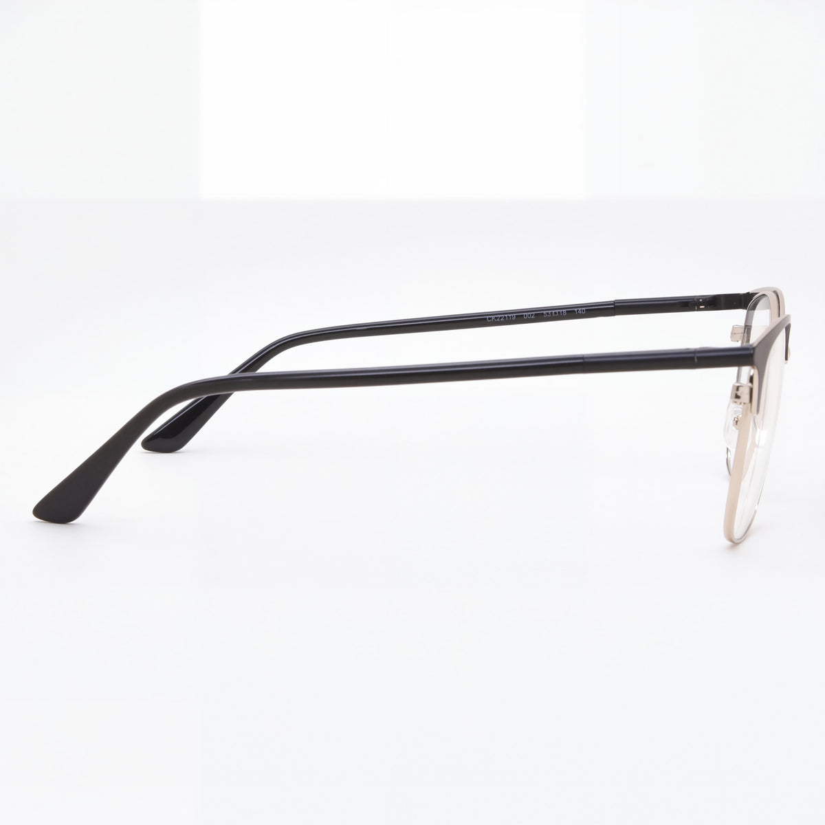 Calvin Klein Ck22119 Women's Classic Matte Black Metal Frame Non-polarized Clear Polycarbonate Eyeglasses 53mm, Photo 3