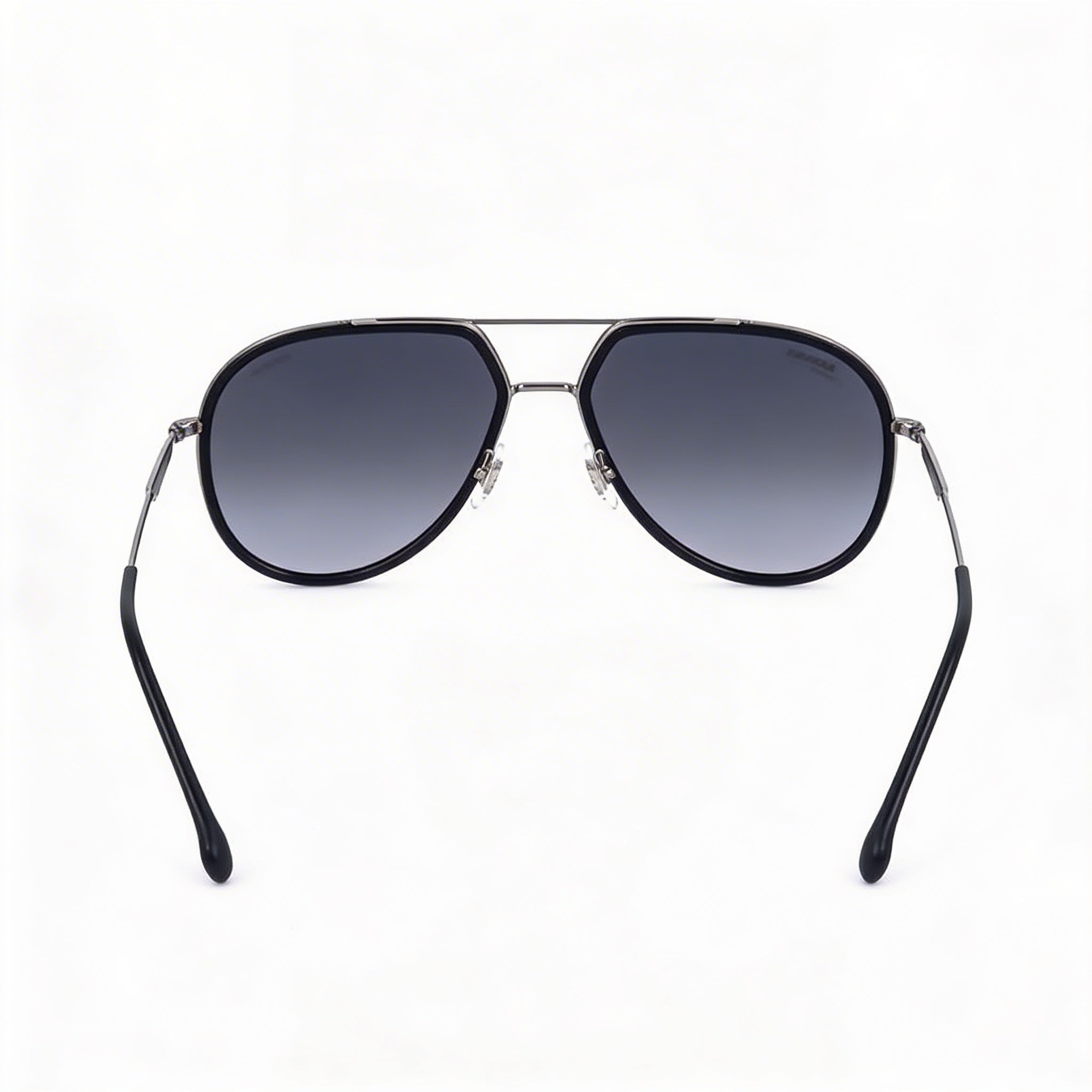 Carrera 295/S Classic Unisex Stainless Steel Sunglasses with UV Protection, Black Grey Shaded Frame, Dark Grey Shaded Lenses 58mm, Photo 3