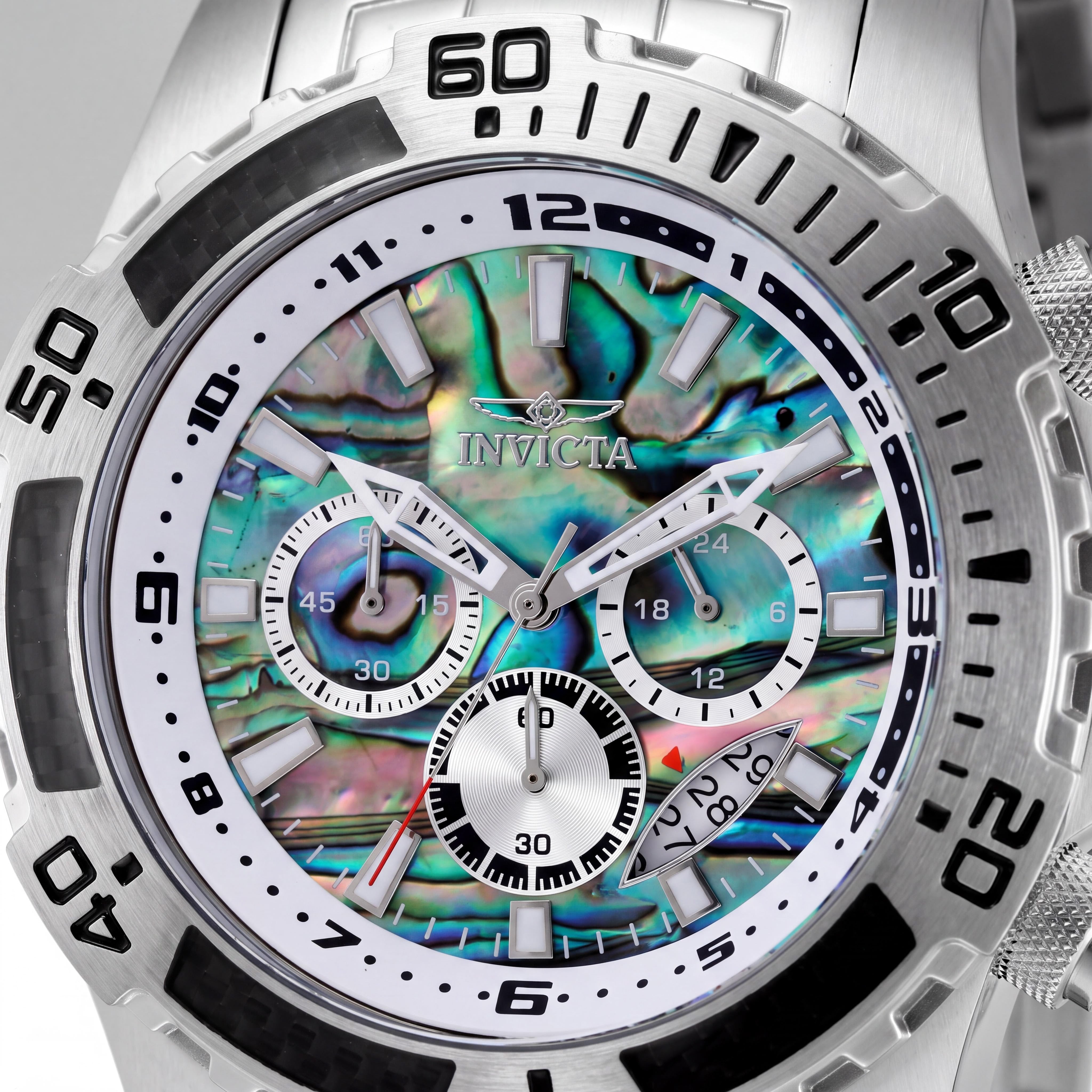 Invicta Pro Diver - SCUBA 49855 Reloj de cuarzo cronógrafo para hombre de 51 mm de acero inoxidable con esfera azul, Photo 2