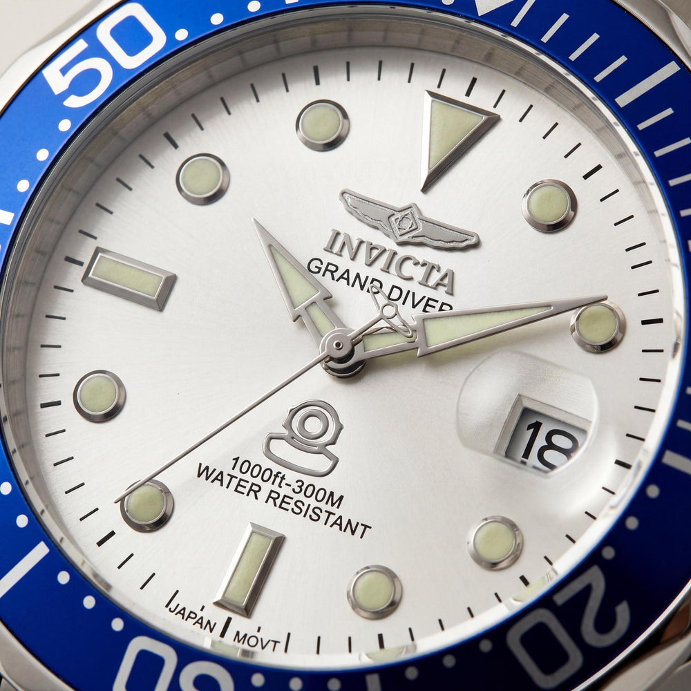 Invicta Men's Pro Diver 3046 Automatic Luminous Stainless Steel Bracelet 200m Water Resistant Watch 47mm