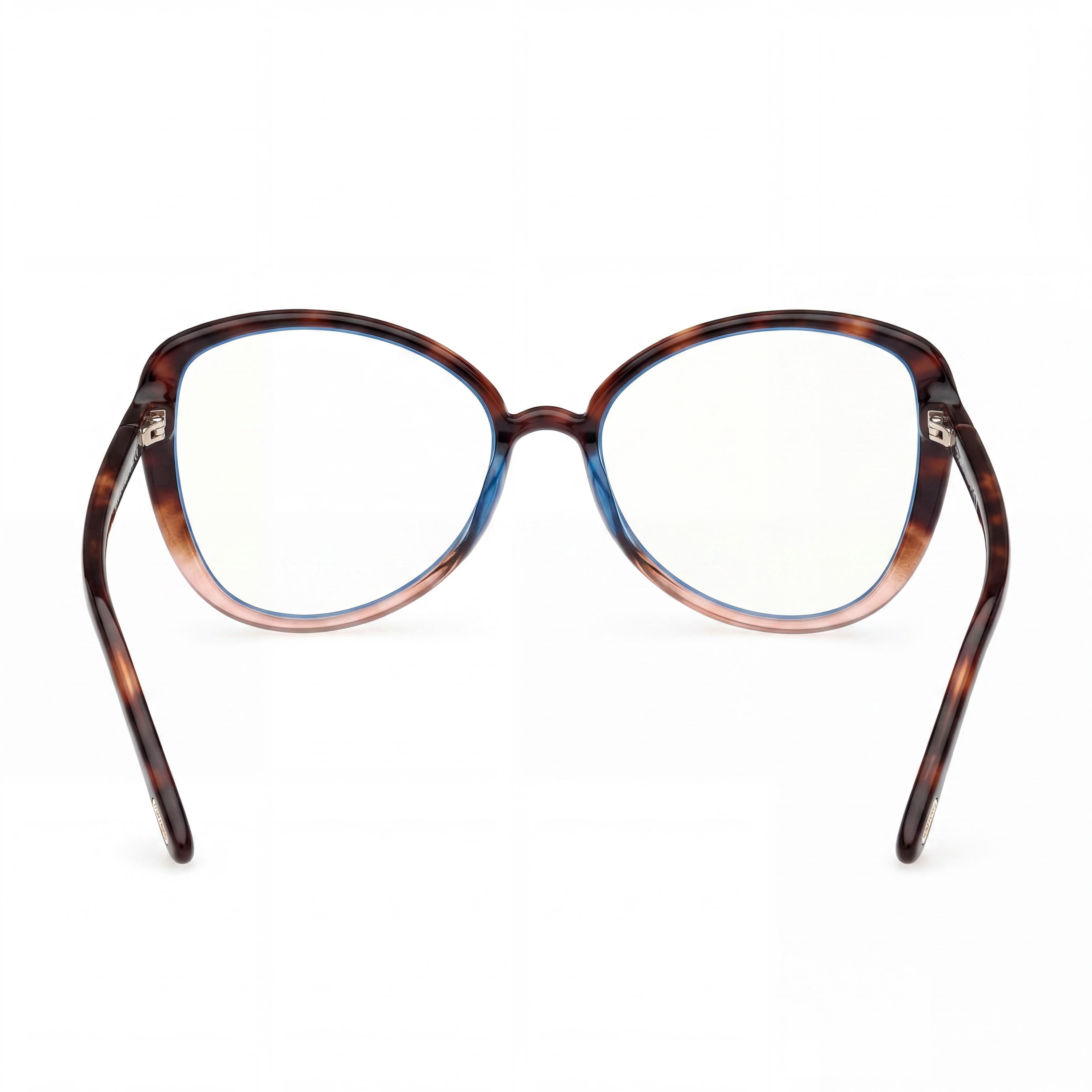 Tom Ford FT5907-B BLUE BLOCK Women's Prescription Ready Plastic/Polycarbonate Optical Frames Havana 55-15-140, Photo 4