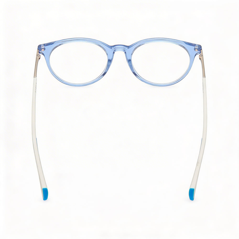 Adidas Or5073 Unisex Plastic Eyeglasses Light Blue White 51-18-145 Transparent Demo Lenses Prescription Ready