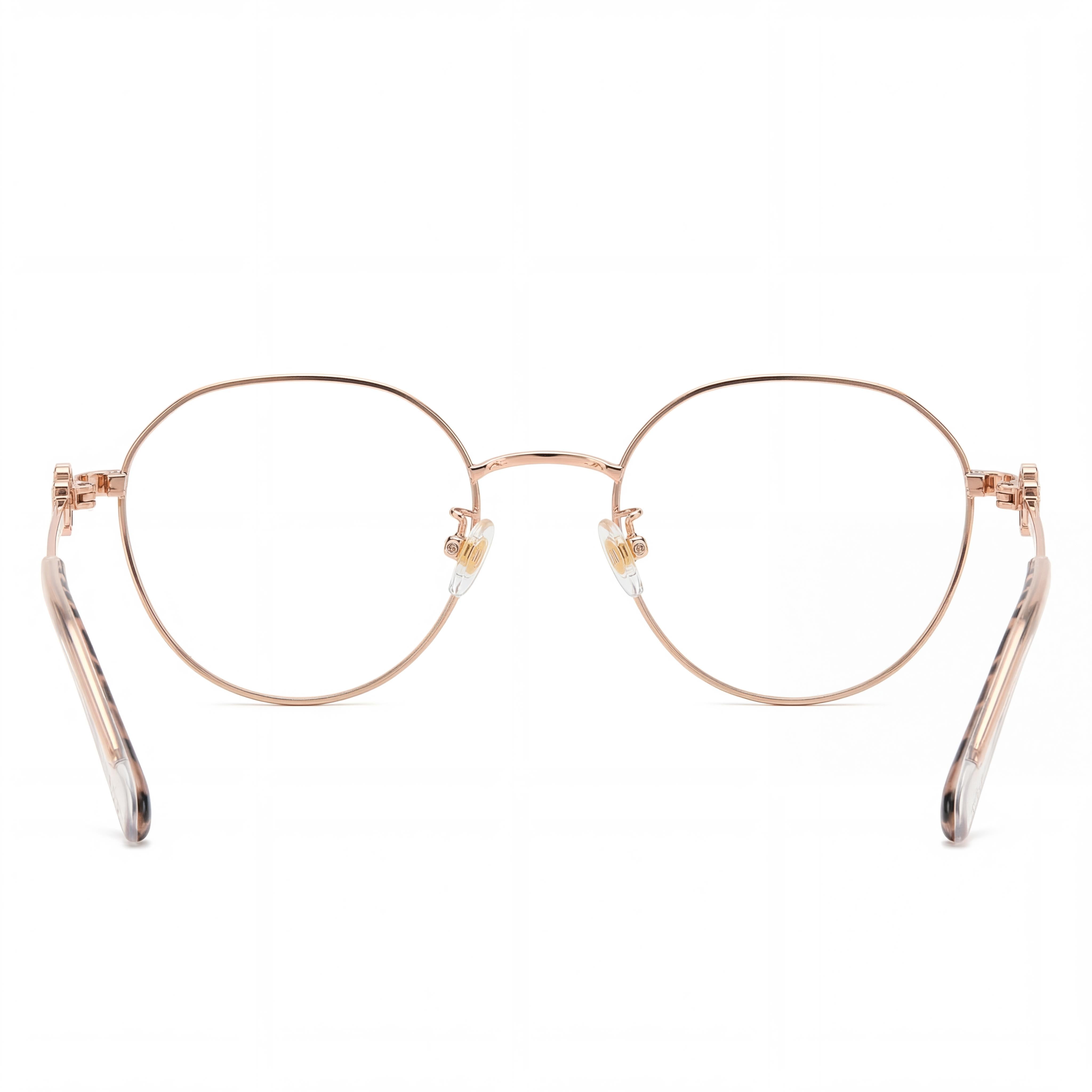 Kate Spade New York Trinity/f Gafas Clásicas de Titanio para Mujer, Oro Rojo, 49mm, Lentes Transparentes de Demostración, Aptas para Receta, Photo 3