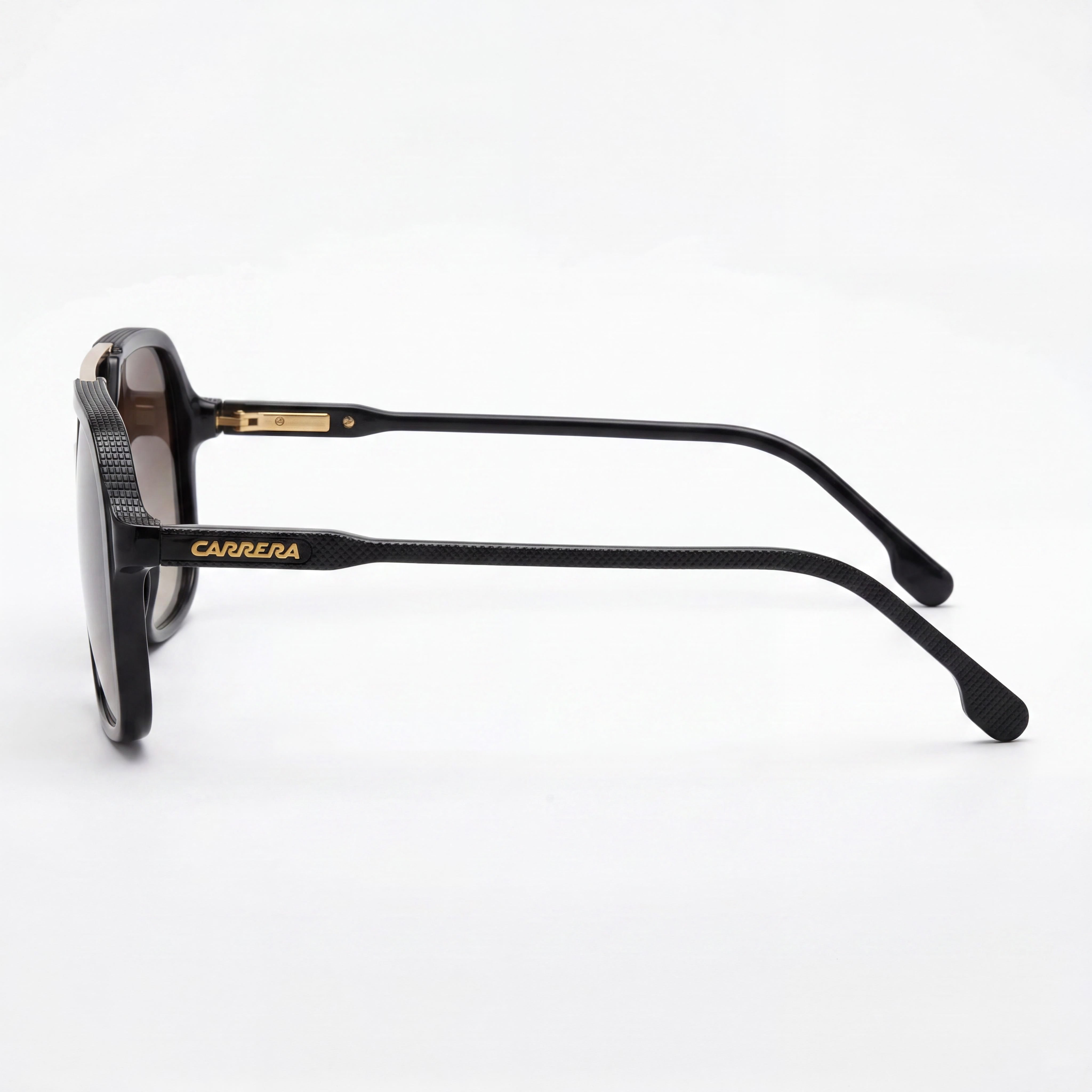 Carrera CARRERA 229/S Gafas de sol unisex negras marrones sombreadas piloto de policarbonato UV 400 59 mm, Photo 3