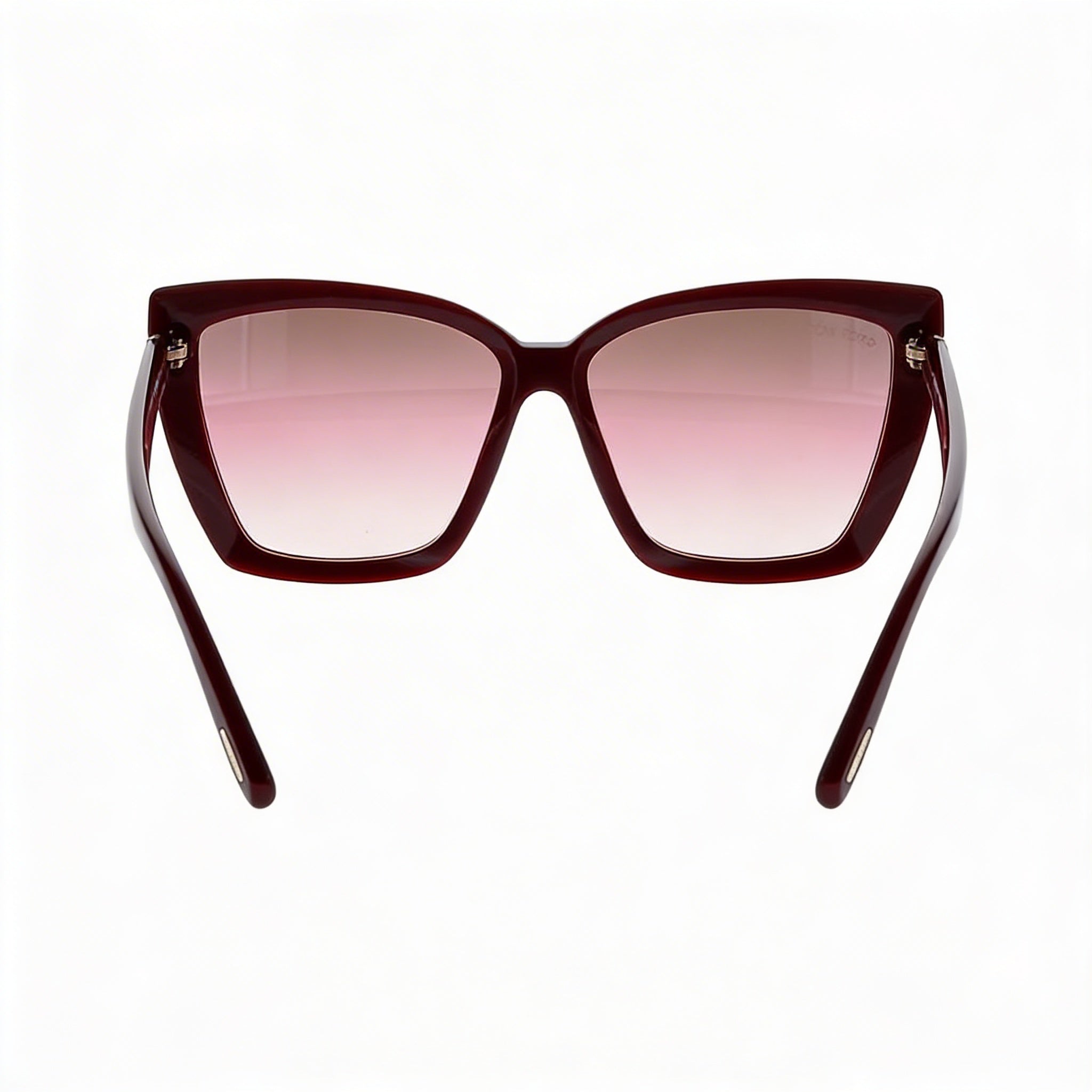 Tom Ford Classic Women's Injected Burgundy Brown Rose Shaded Frame Brown Rose Shaded Lens 100% UV 57mm, Photo 3