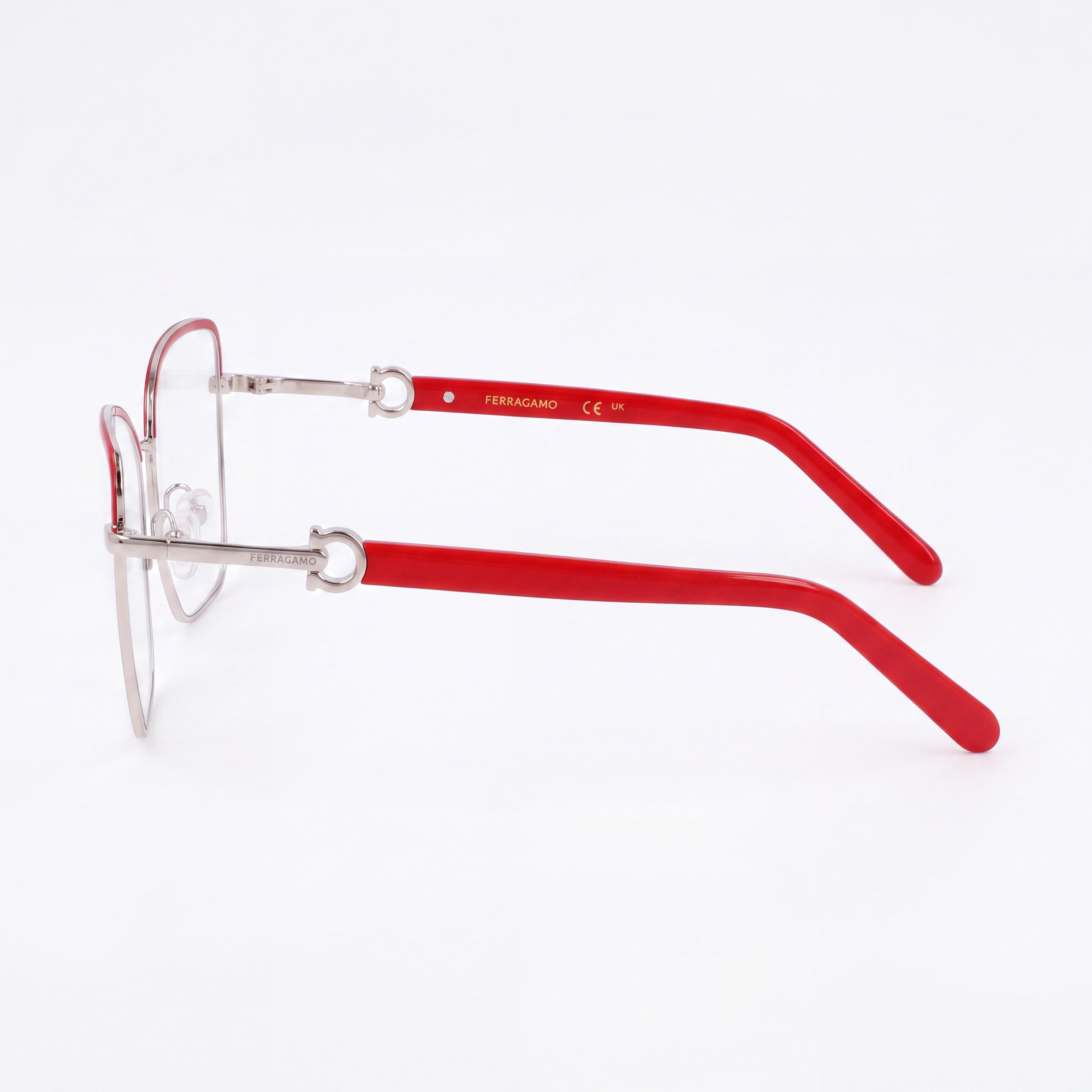 Salvatore Ferragamo Sf2223n Men's Light Gold Burgundy Metal Frame Polycarbonate Lens Eyewear 54mm, Photo 2