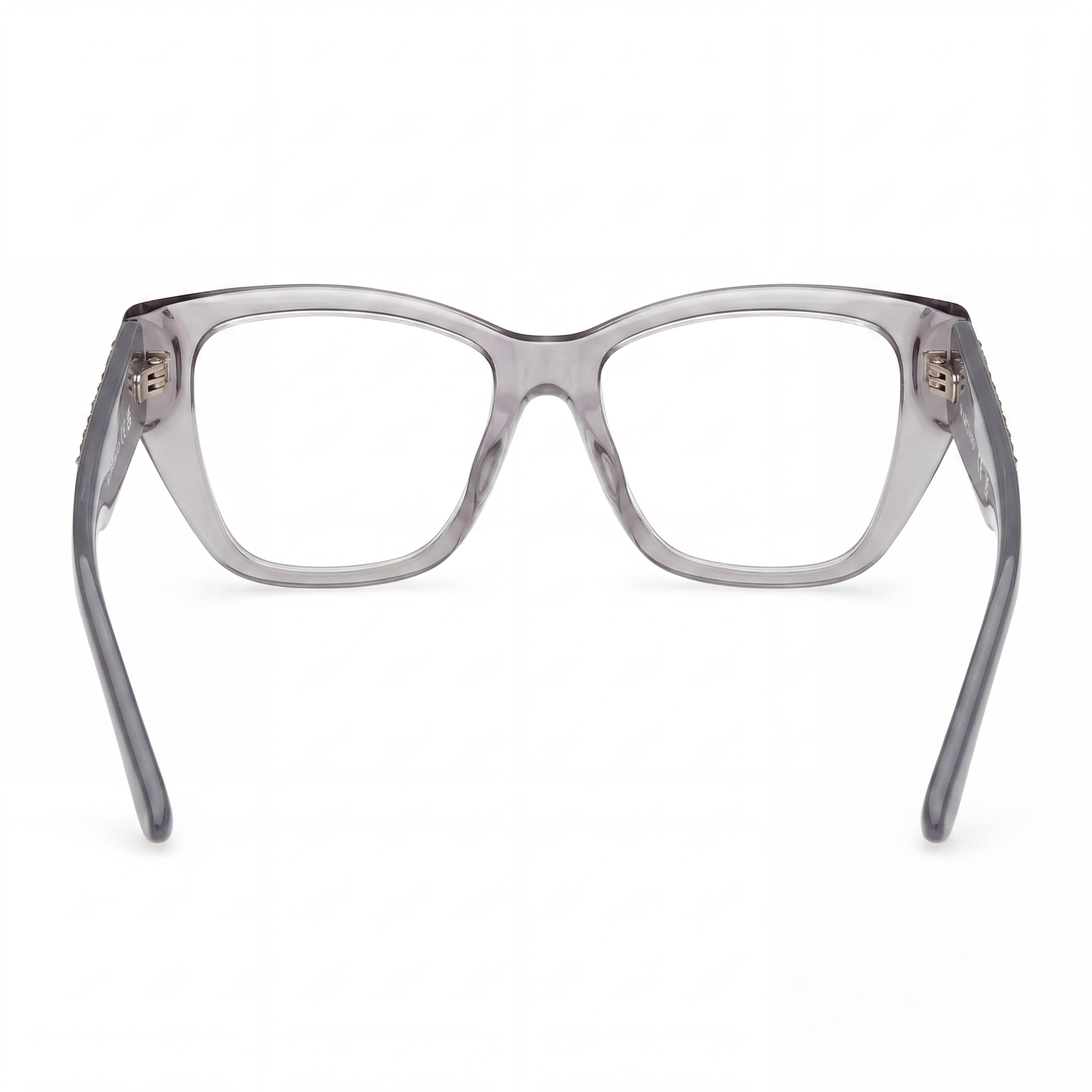 GUESS by Marciano Women's Gm50019 Plastic Shiny Grey Eyeglasses, Polycarbonate Lenses, 52-15-140, Photo 3