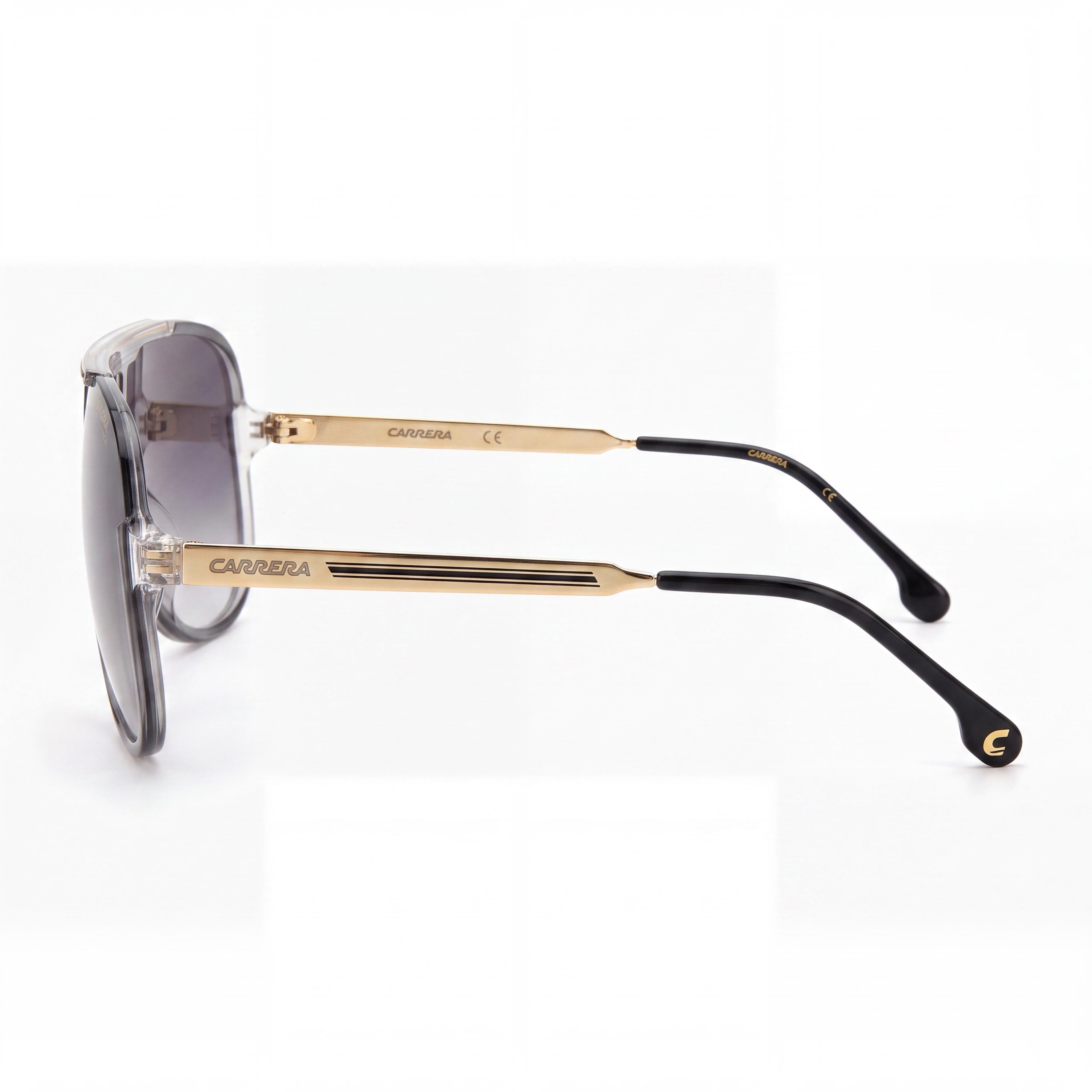 Carrera 1059/S Men's Propionate Grey Shaded Gold Mirrored Non-Polarized UV Protected Sunglasses 64mm, Photo 3