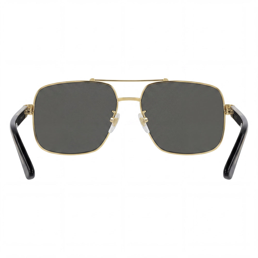 Gafas de sol Gucci Gg0529s-001-60 para mujer, color dorado Endura brillante, de plástico gris degradado, con protección UV, 60 mm