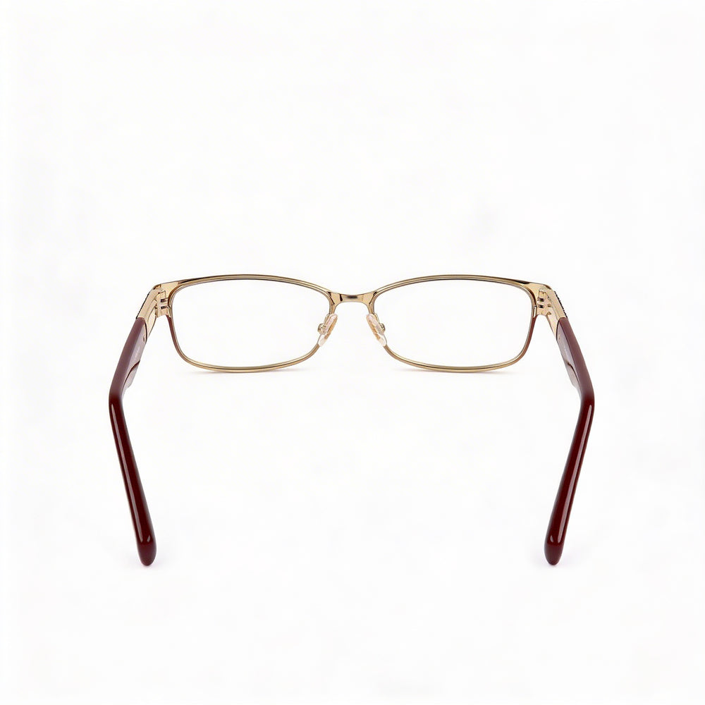 Gafas Jimmy Choo Clásicas de Hombre con Montura Semi Mate Roja de Acetato de Celulosa y Lentes de Policarbonato 54mm