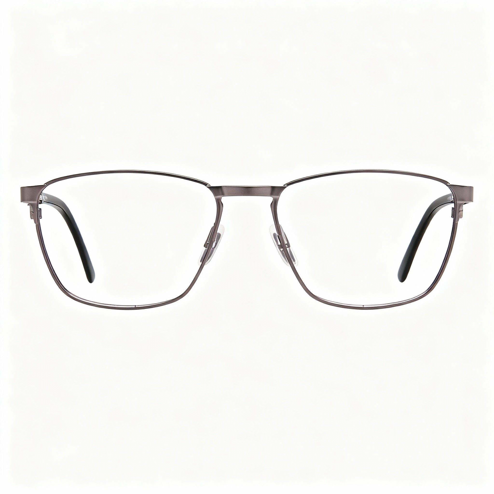 SMITH RALSTON V81 Men's Square Full Rim Metal Eyeglasses Dark Ruthenium Black Clear Lens 56mm, Photo 4