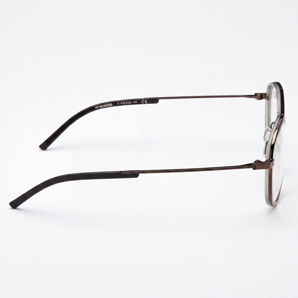 Montura de gafas Porsche P8366 moderna de acetato marrón para mujer, 53mm