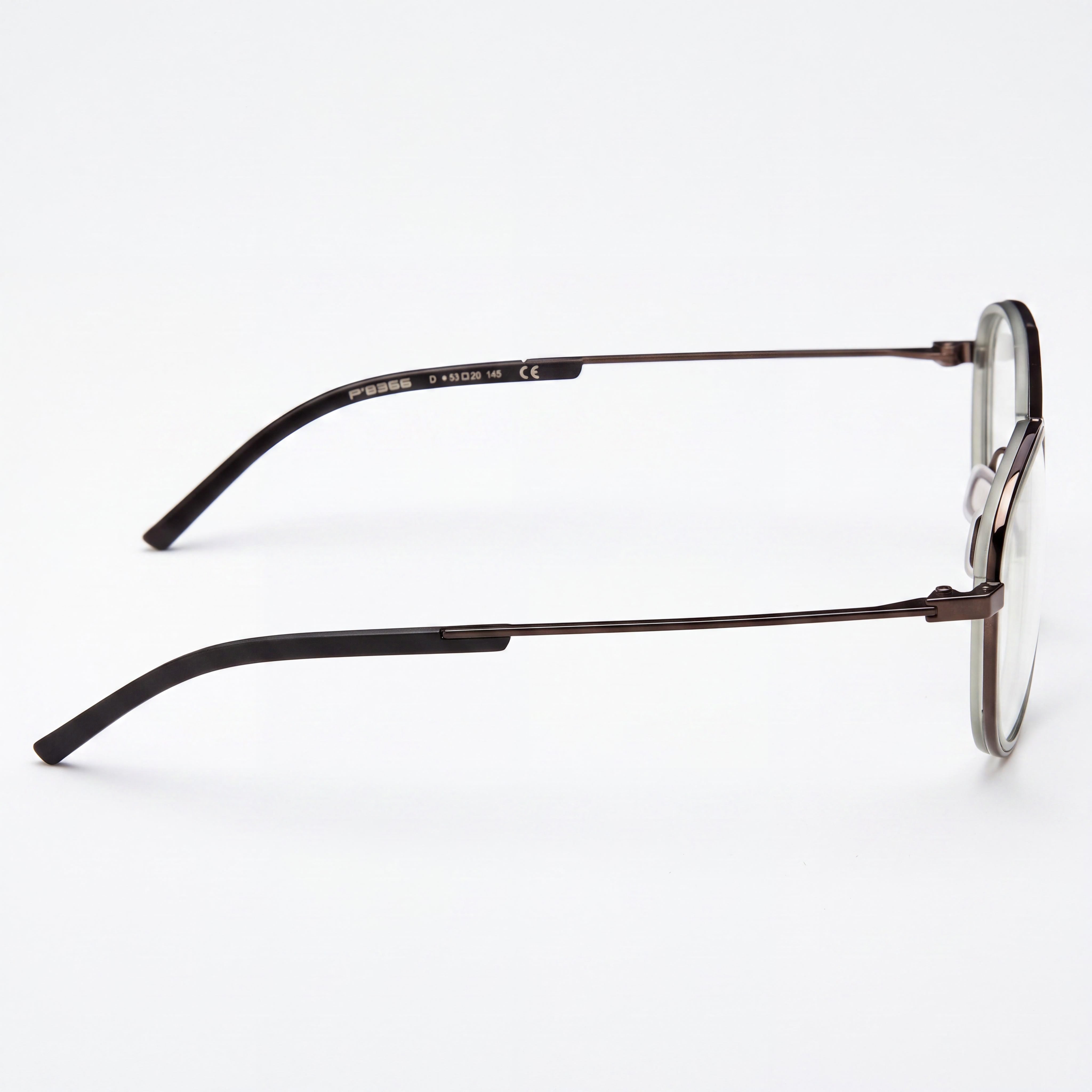 Porsche P8366 Modern Women's Brown Acetate Eyeglasses Frame 53mm, Photo 3