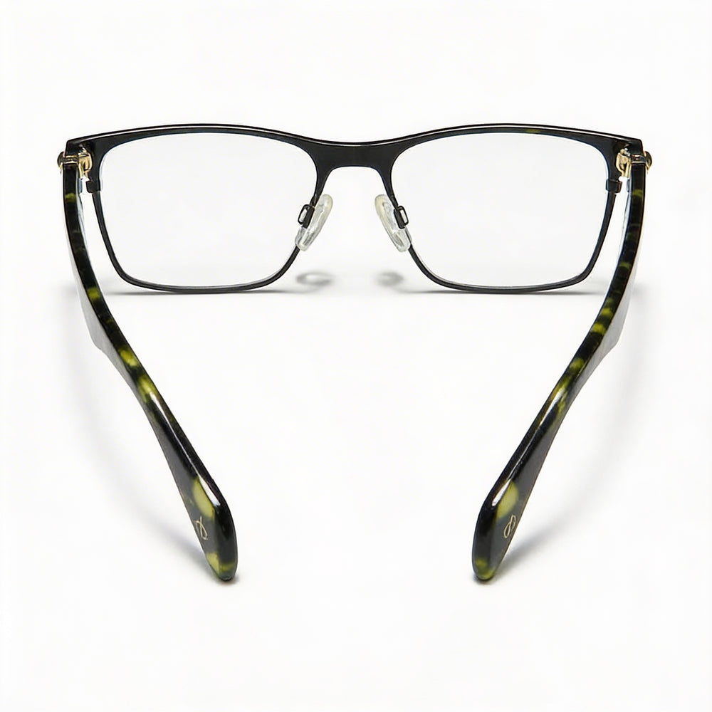 Gafas para hombre Rag & Bone Rnb 7009 de montura metálica en negro mate Habana con lentes de policarbonato 53-17-145