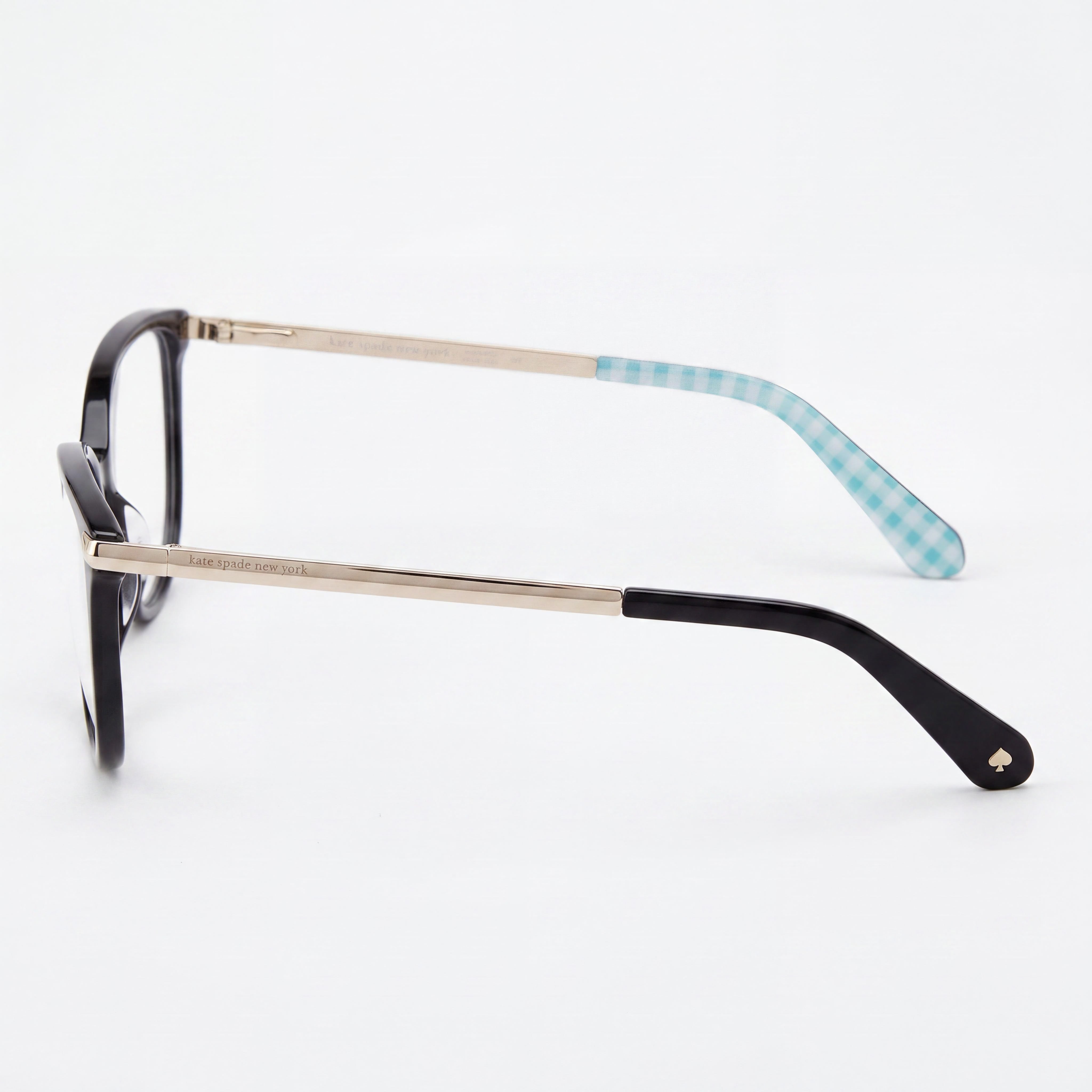 Kate Spade New York Washable Women's Cat Eye Acetate Black Non-Polarized Polycarbonate 54mm Eyeglasses, Photo 3