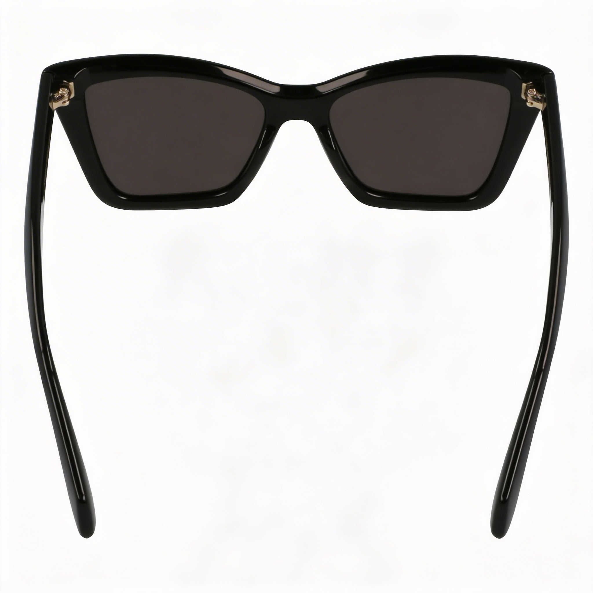 Ferragamo Sf2039se Women's Eyewear featuring Black Acetate Frame and Solid Grey Plastic Lenses, Size 53mm Lens Width, Photo 3