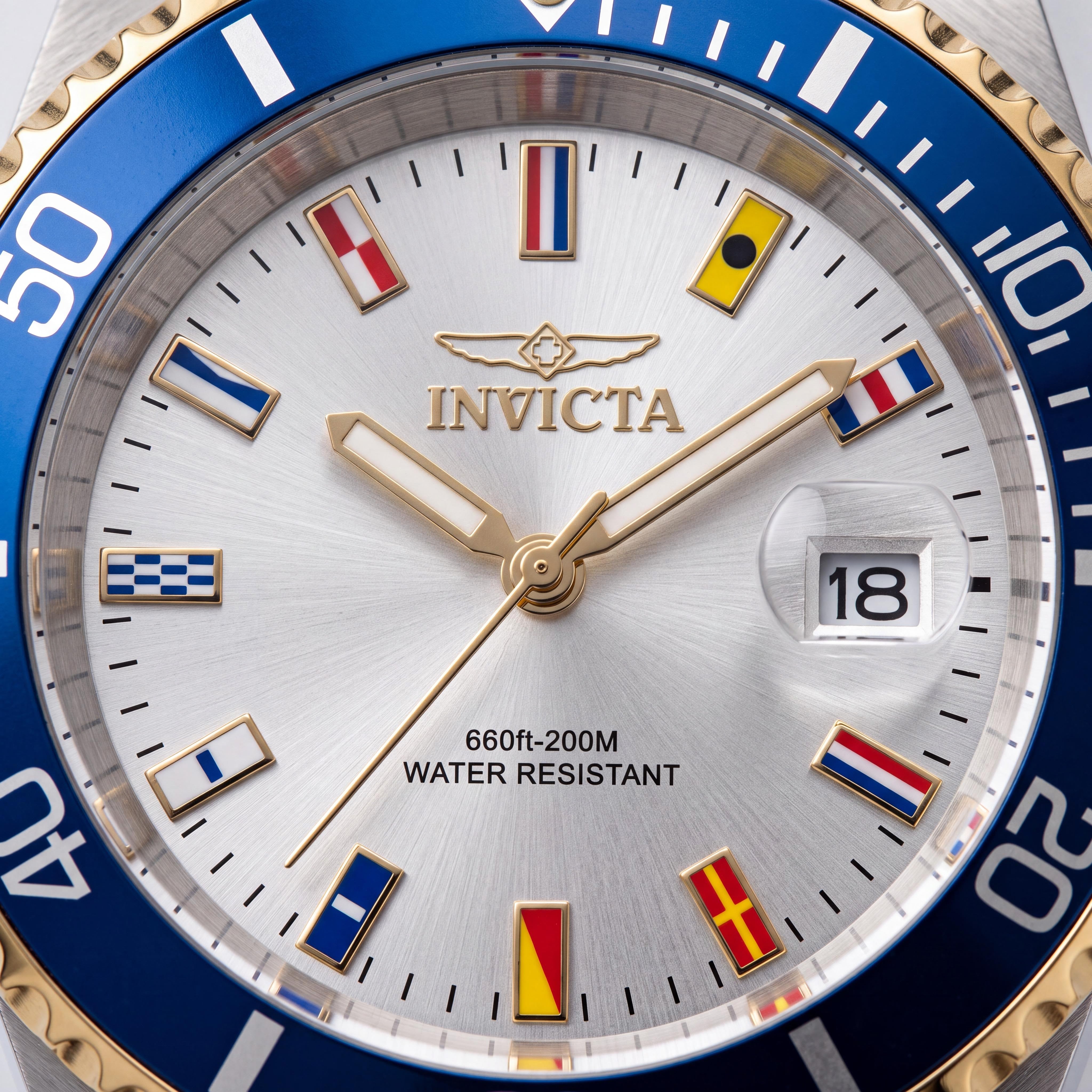 Invicta Pro Diver 49887 Men's Quartz Silver-Tone Stainless Steel Bracelet Diver's Watch 40mm, Photo 2