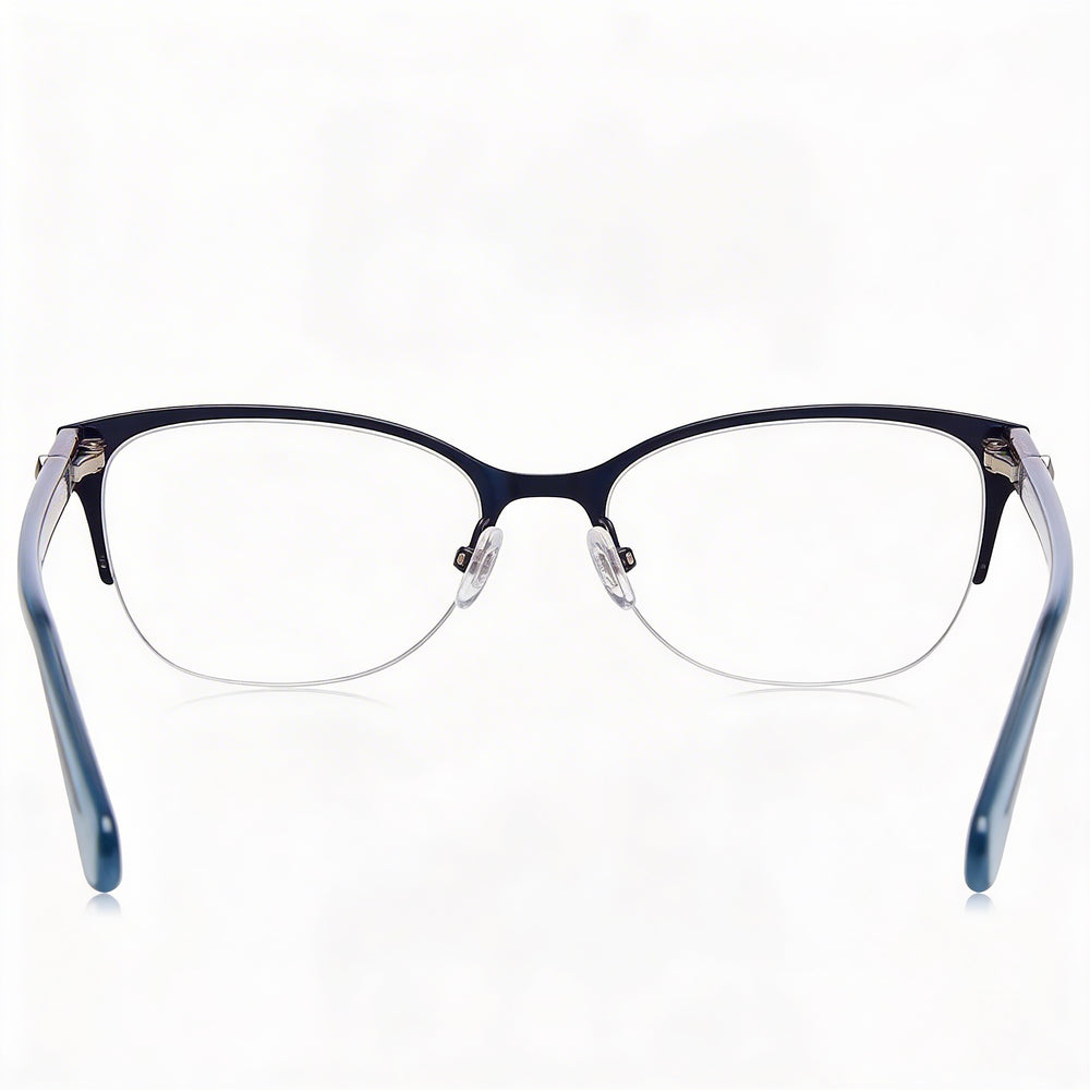 Gafas de sol Kate Spade New York Ferrara para mujer con montura de acero inoxidable y lentes azules, tamaño 51 mm