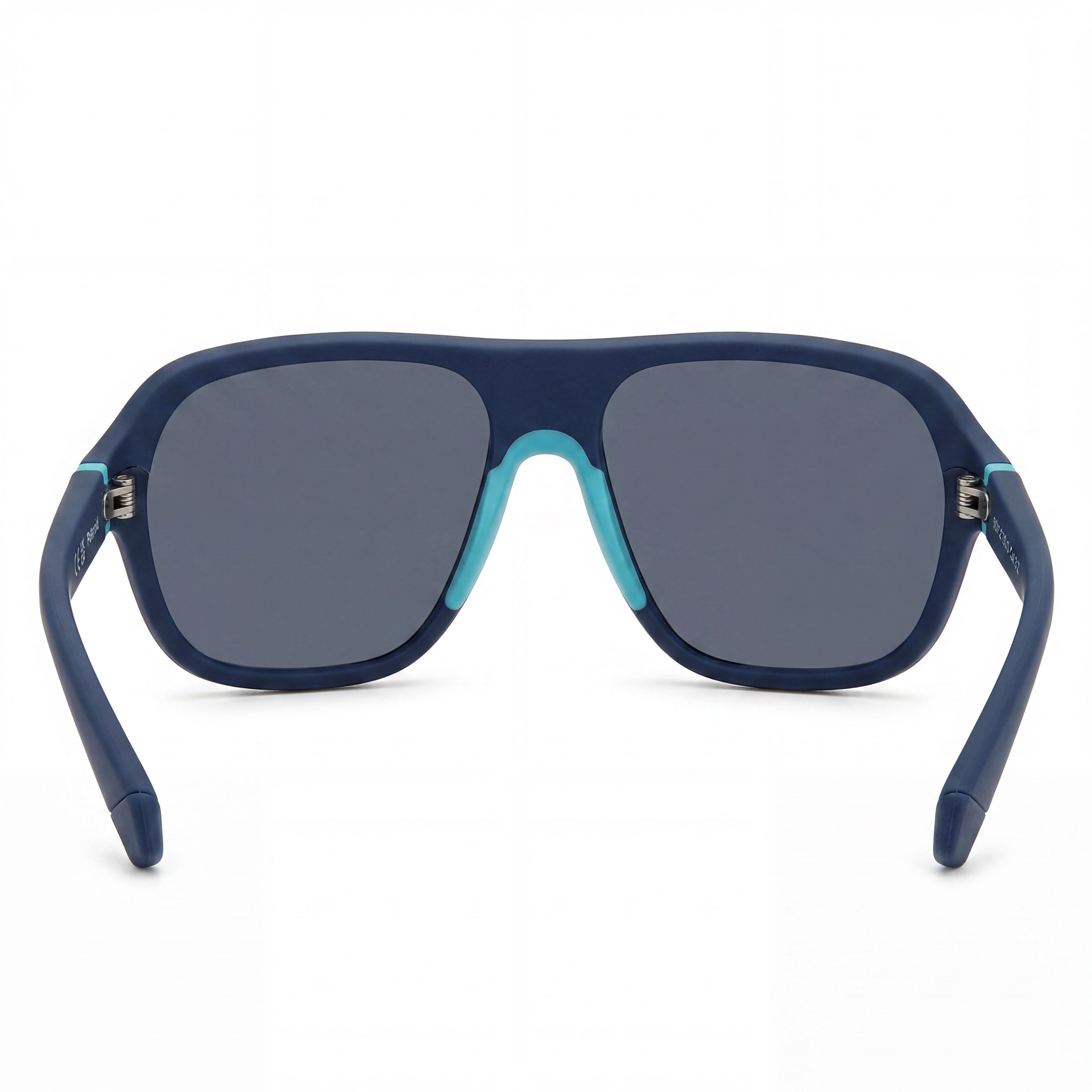 Polaroid Eyewear Casual Men's Matte Blue Plastic UV Protected Tri Acetate Cellulose Blue Polarized Sunglasses 59-13-135, Photo 4