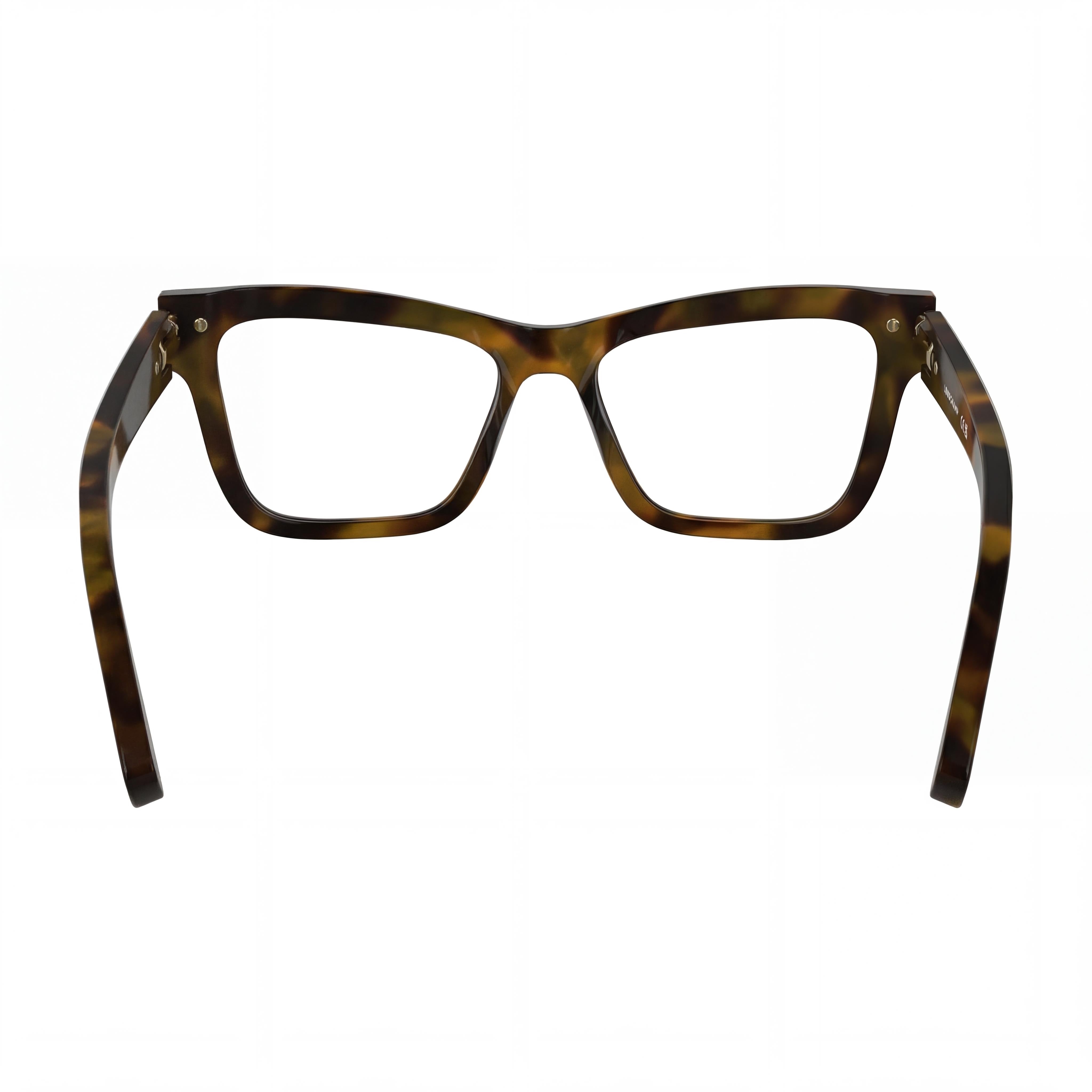 Montura de acetato Longchamp Lo2766 para mujer en color Marrón Verde Habana, 53 mm de ancho de lente, 17 mm de puente, Photo 4