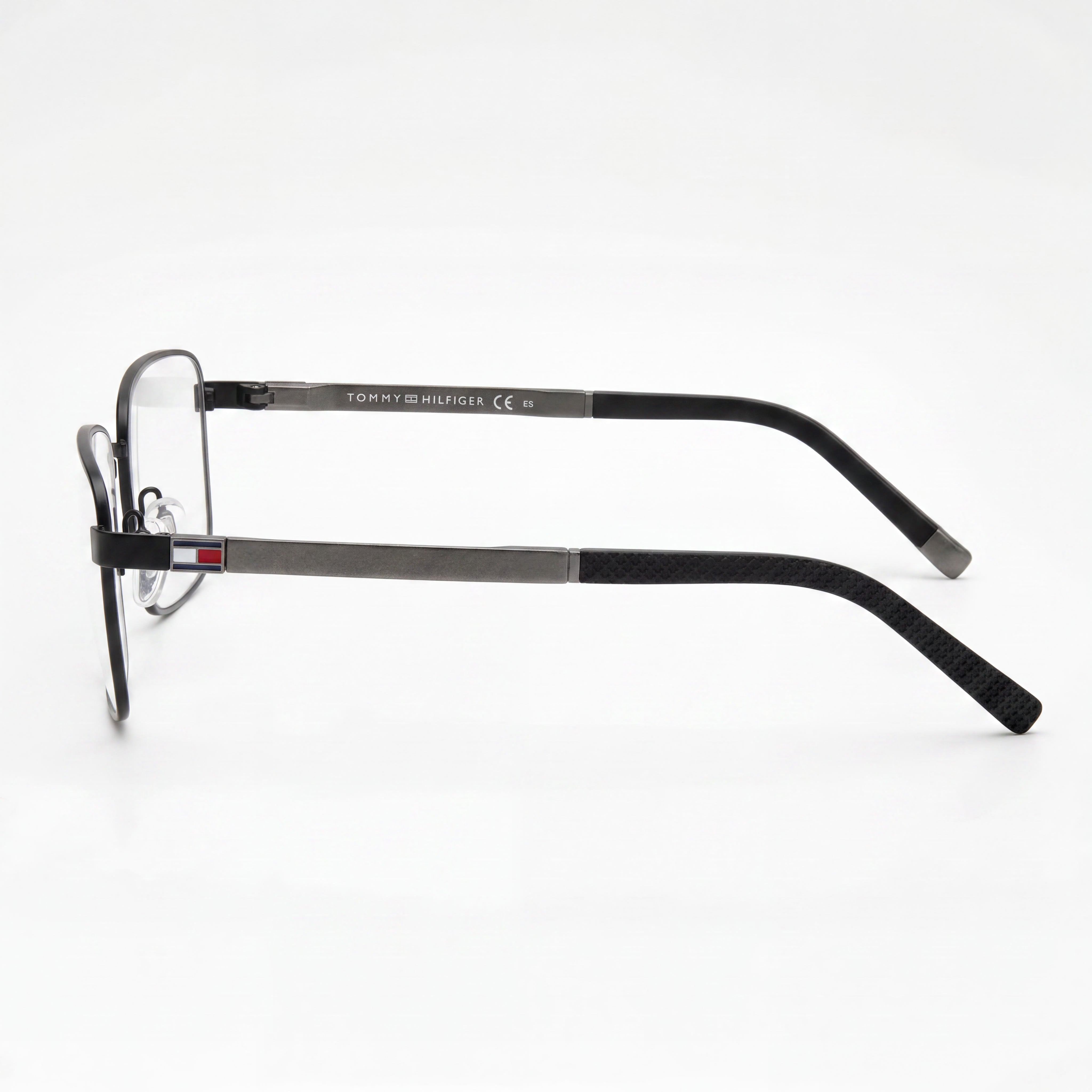 Tommy Hilfiger Th 1946 Men's Modern Style Eyewear with Alloy Steel Frame in Matt Black, 55mm Lens Width, Photo 2