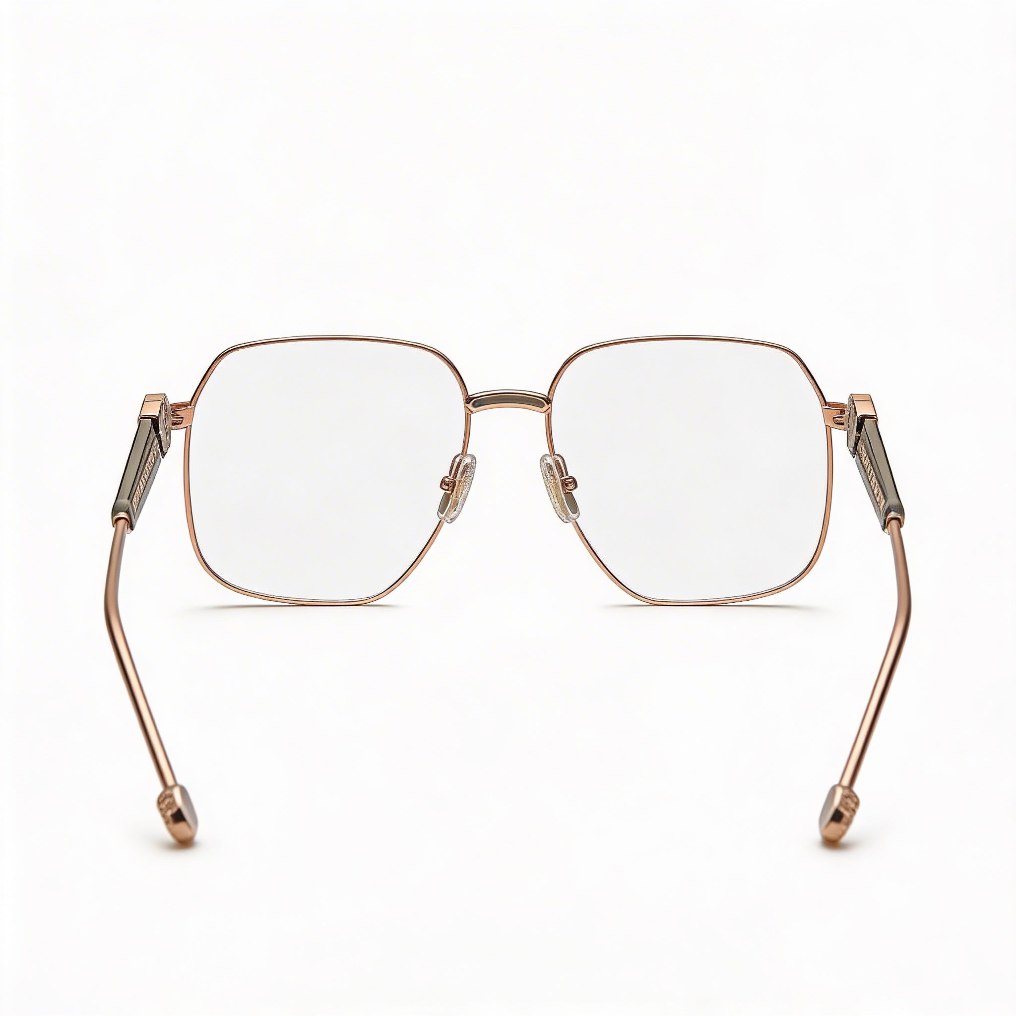 Philipp Plein Vpp126s Women's Stainless Steel Eyeglasses Shiny Copper Gold with Coloured Parts 57-16-140, Photo 4