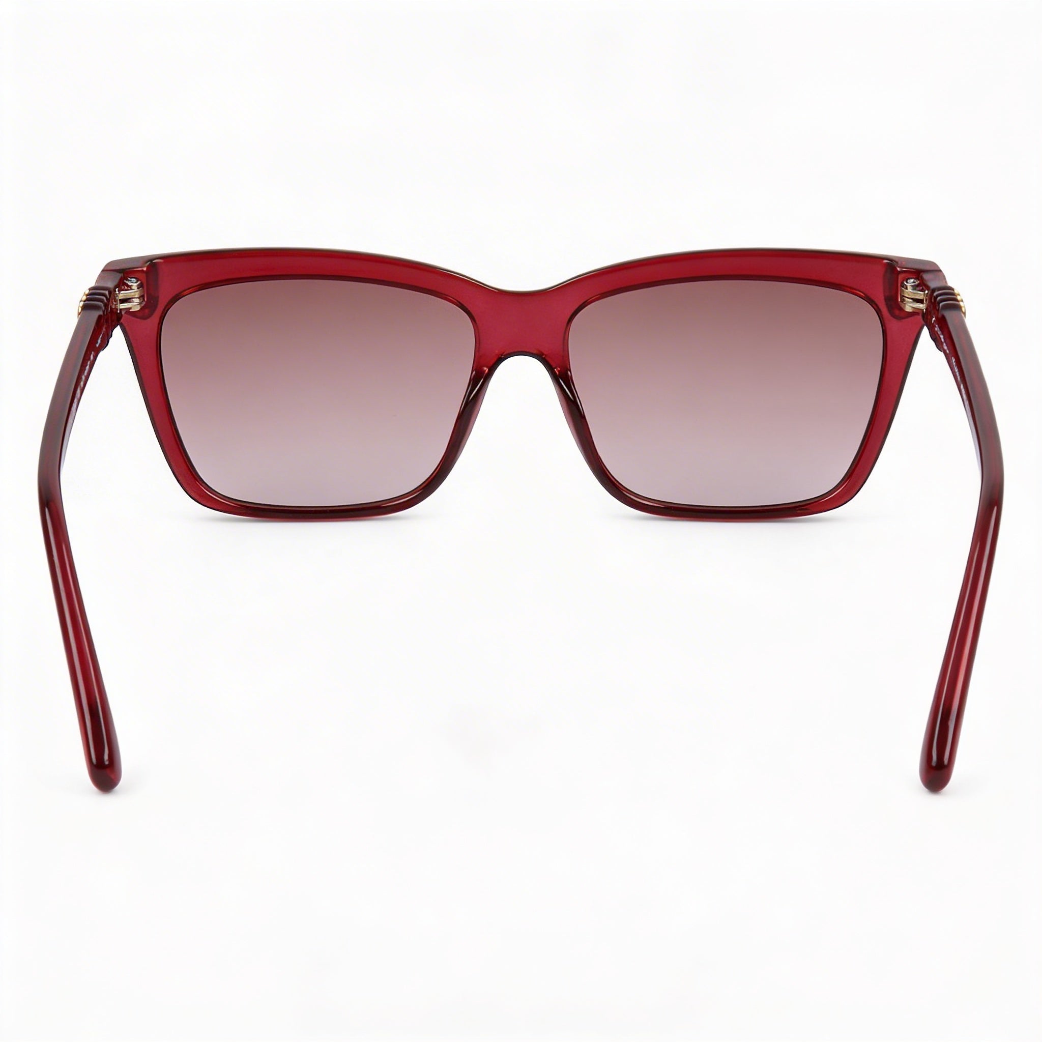 Ferragamo Women's SF1027S Rectangular Plastic Crystal Wine Bordeuax Gradient 100% UV Protection Sunglasses 55mm, Photo 4