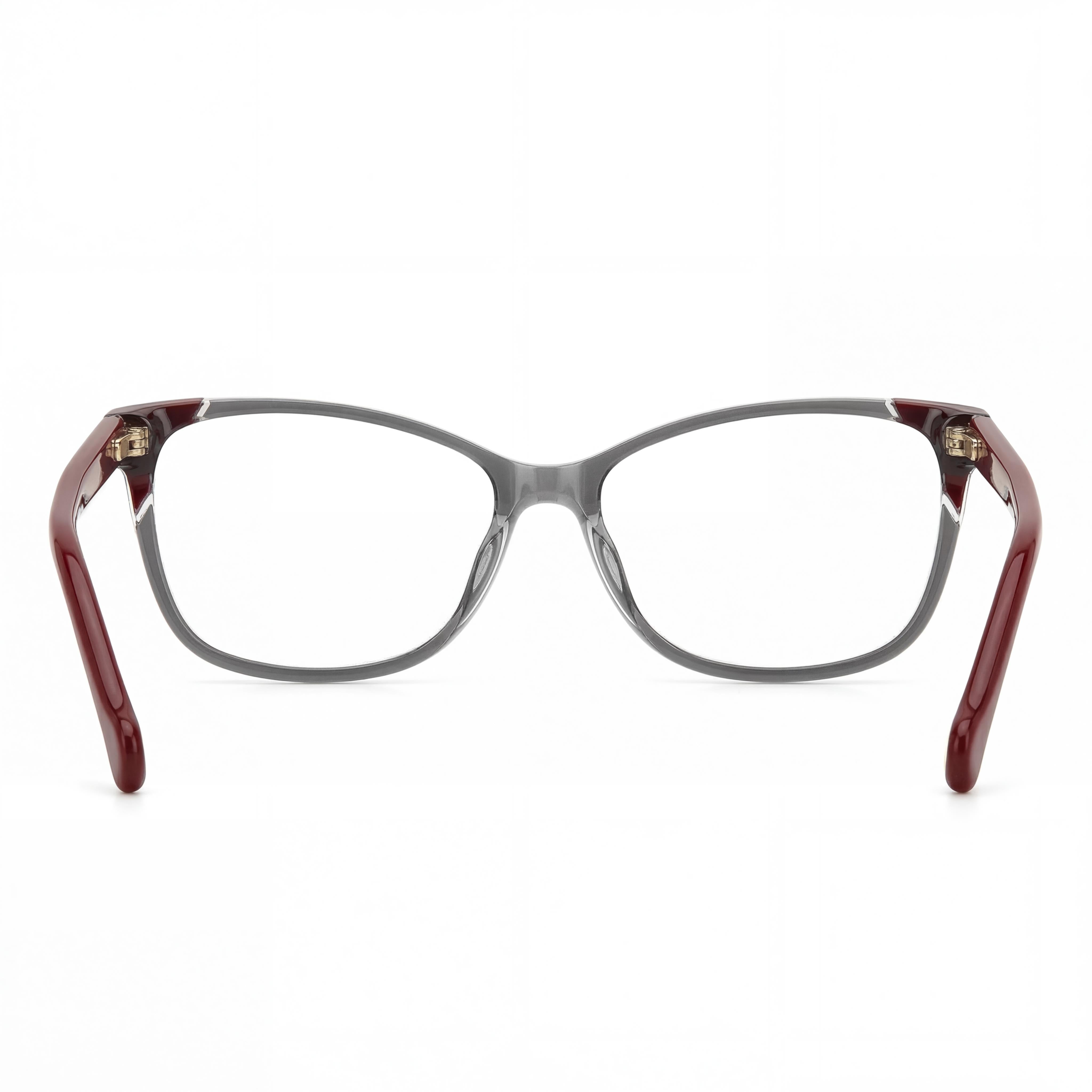 Gafas Carolina Herrera Modern Style HER 0284 para mujer, gris y rojo, con lentes de 55 mm, puente de 15 mm, patillas de 145 mm, Photo 3