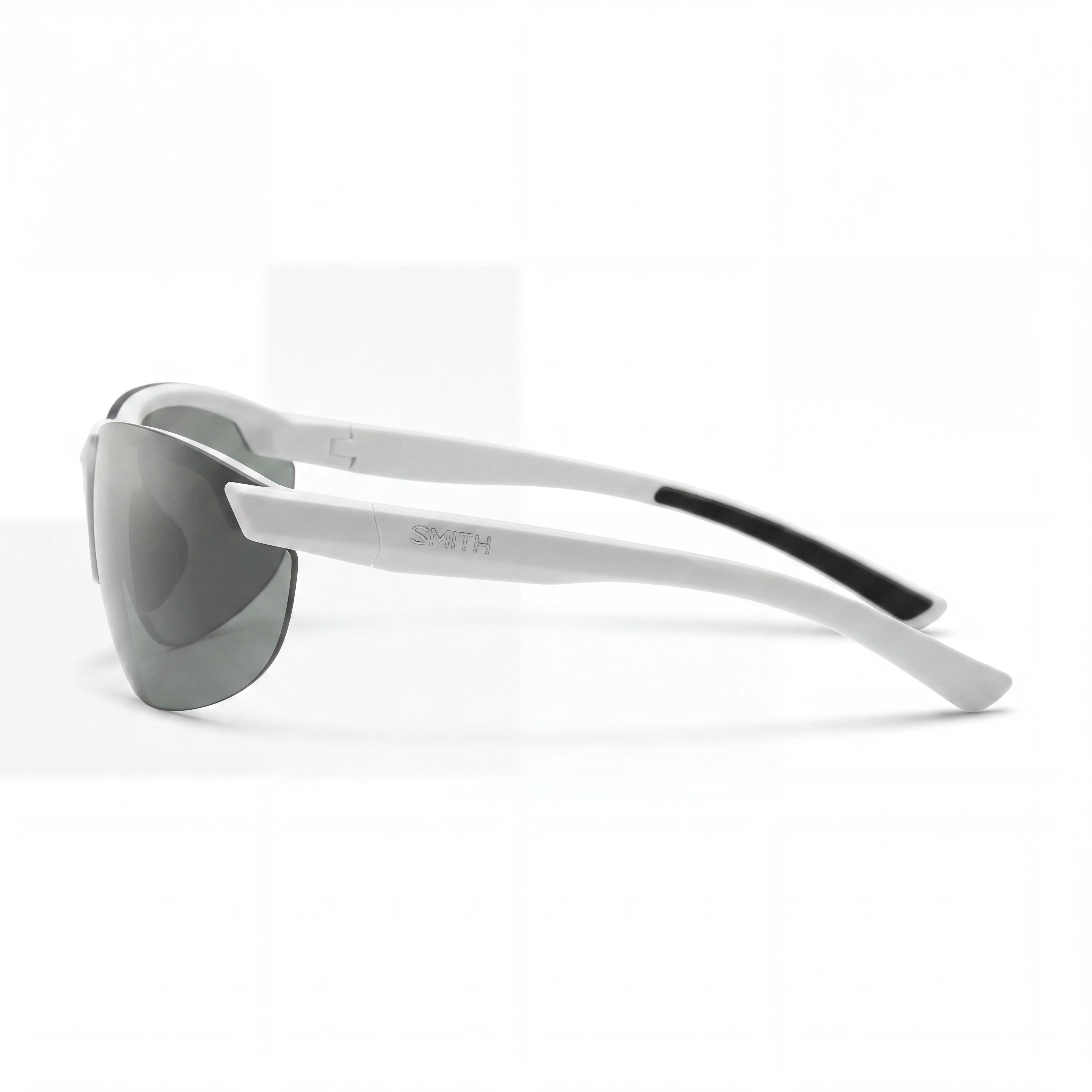 SMITH Parallel 2 Carbonic Polarized Sunglasses, Matte White Polyamide, Platinum Mirror Lenses, Unisex 71mm UV Protected, Photo 3