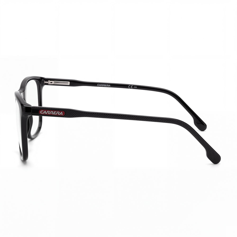 Carrera Carrera 263 Gafas Unisex Negras de Plástico con Montura Completa Rectangular Listas para Receta con Cristales de Policarbonato Negros 55mm