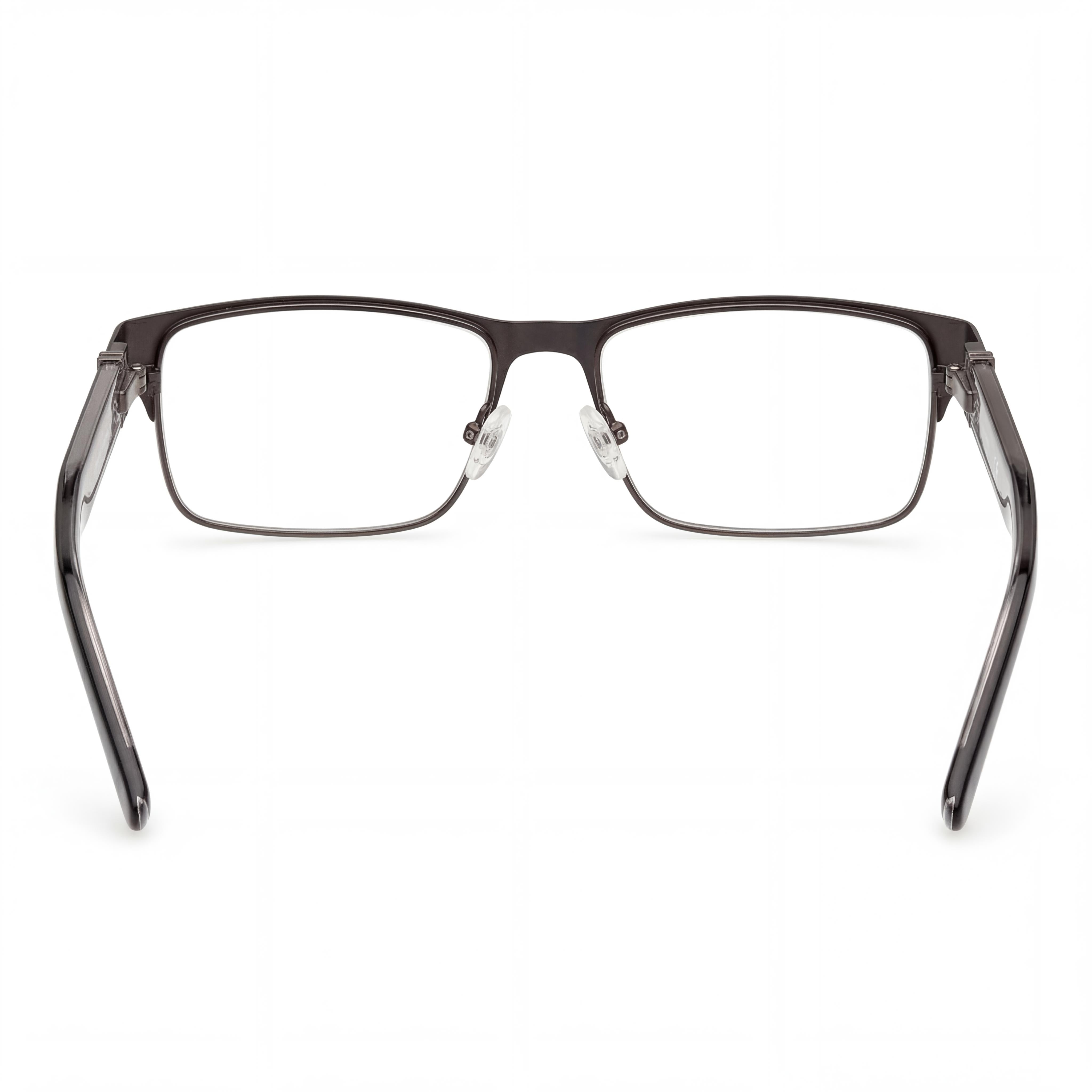 GUESS Modern Women's Matte Black Metal Eyeglasses with Clear Lenses - Frame Size 56-17-145mm, Photo 3