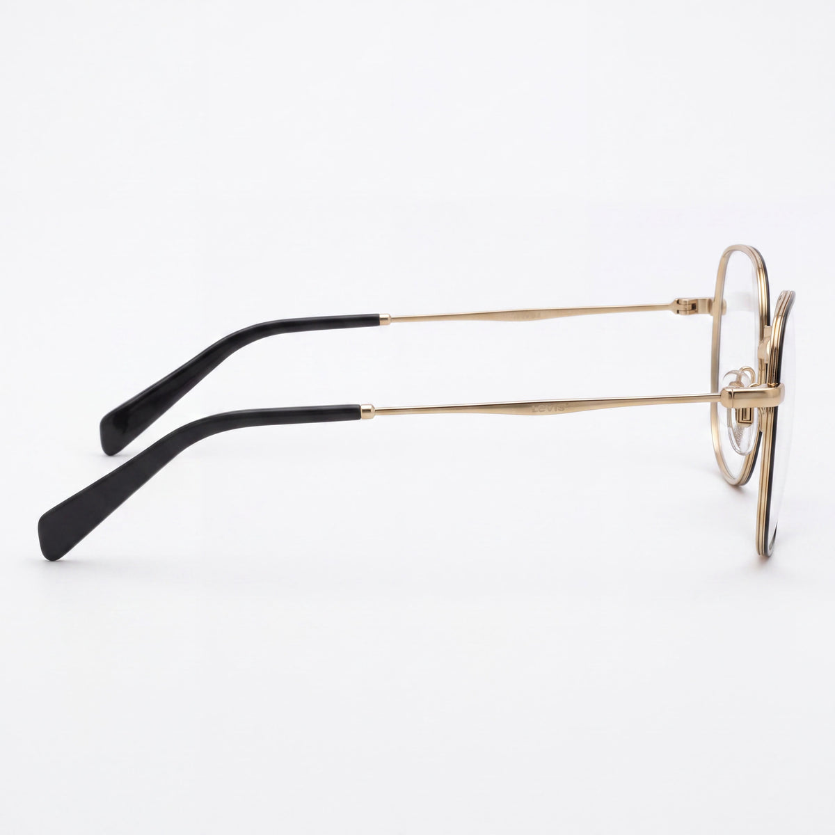 Gafas Graduadas Levi's Lv 5023 para Mujer, de Acero Inoxidable Negro, Montura Completa Grande, 52mm, Photo 3