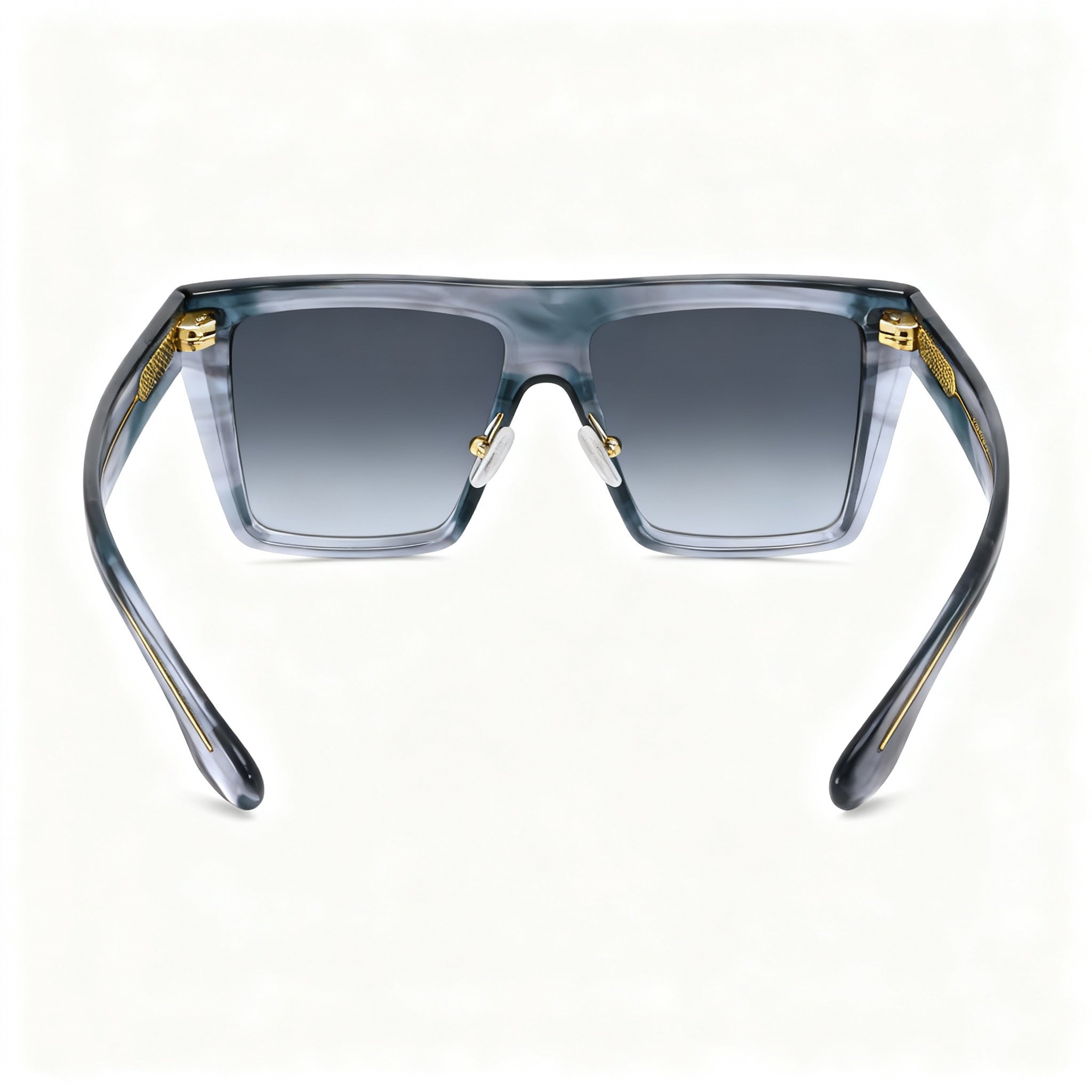 Victoria Beckham VB686S Women's Grey Horn Rectangular Acetate Sunglasses 56-15-145, Photo 3