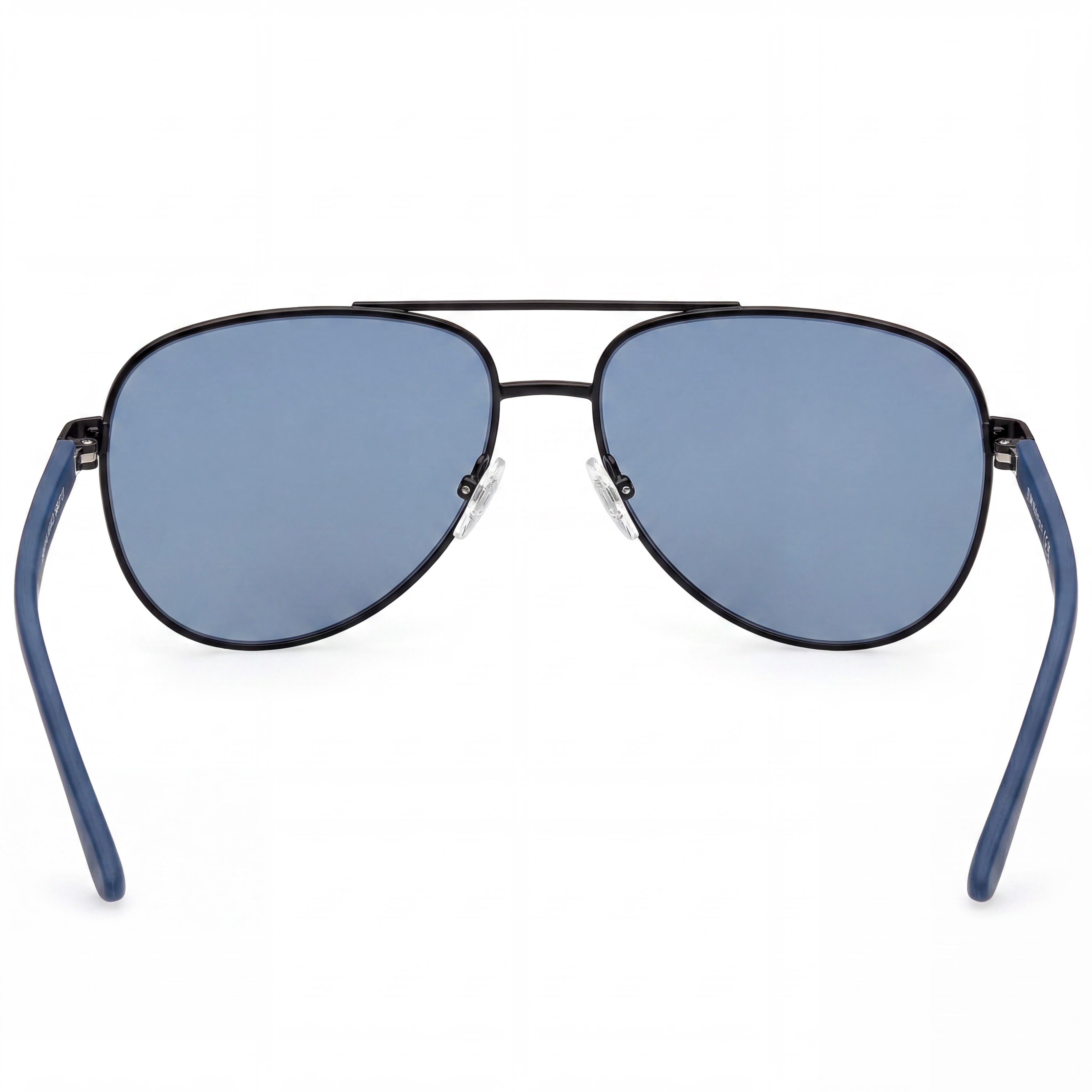 Gafas de sol de metal BMW MOTORSPORT estilo piloto para hombre con montura negra mate, lentes polarizadas azules, ancho de lente 62 mm, Photo 4