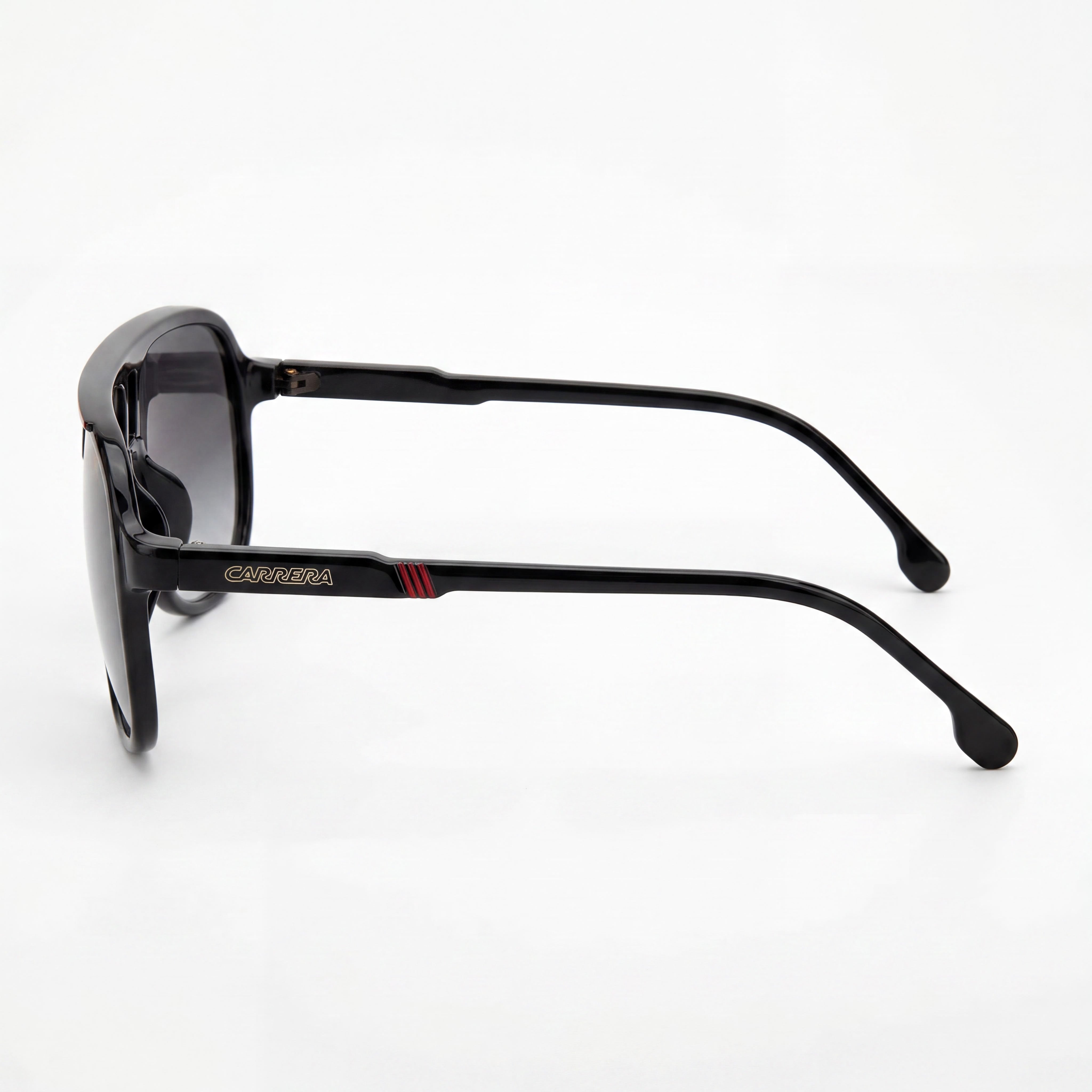 Gafas de sol Carrera Contemporary unisex con protección UV de propionato inyectado, no polarizadas, color negro y rojo, 62 mm, Photo 3