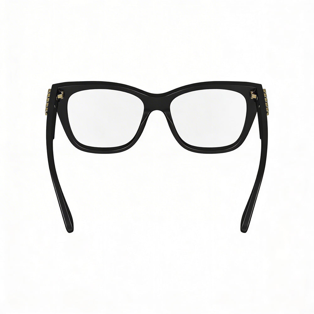 Gafas de sol modernas Victoria Beckham para mujer con montura de acetato negro y lentes de policarbonato negro, 52 mm