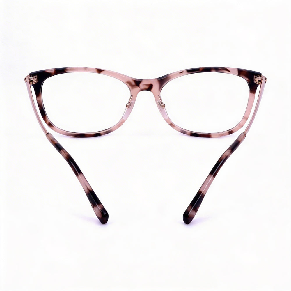 Lacoste Casual Women's Eyeglasses with Acetate Frame in Petrol Havana Color, Non-Polarized Polycarbonate Lenses, Size 53-16-140mm