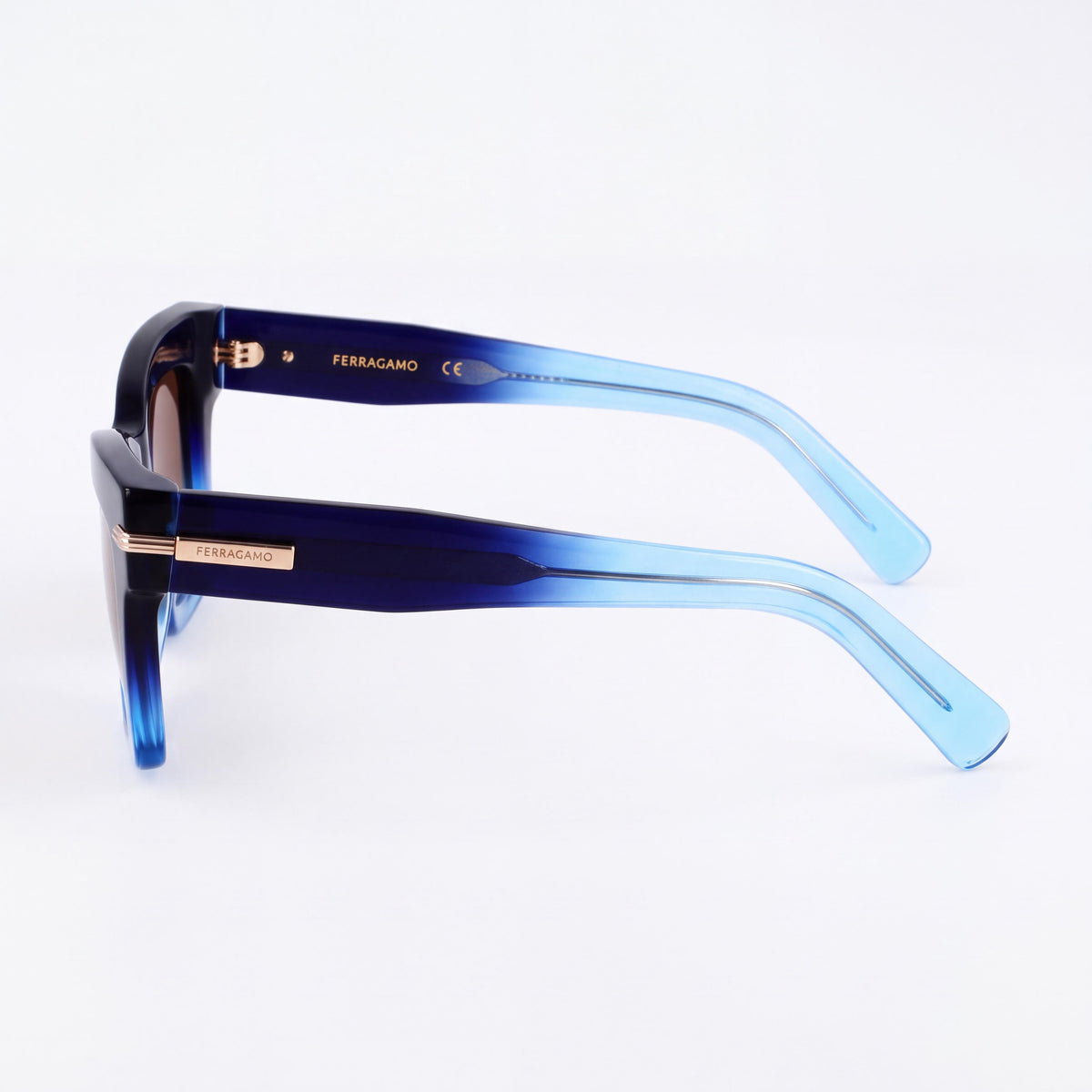 Ferragamo Sf2031s Men's Dark Blue Transparent Acetate Non- Sunglasses 52mm, Photo 3