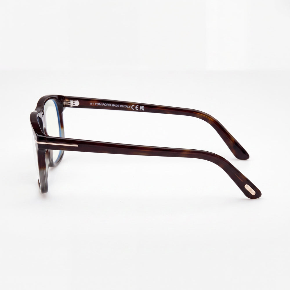 Marcolin FT5978-B Classic Unisex Non-Polarized Sunglasses with Blue Filter Plastic Dark Havana Frame 56mm