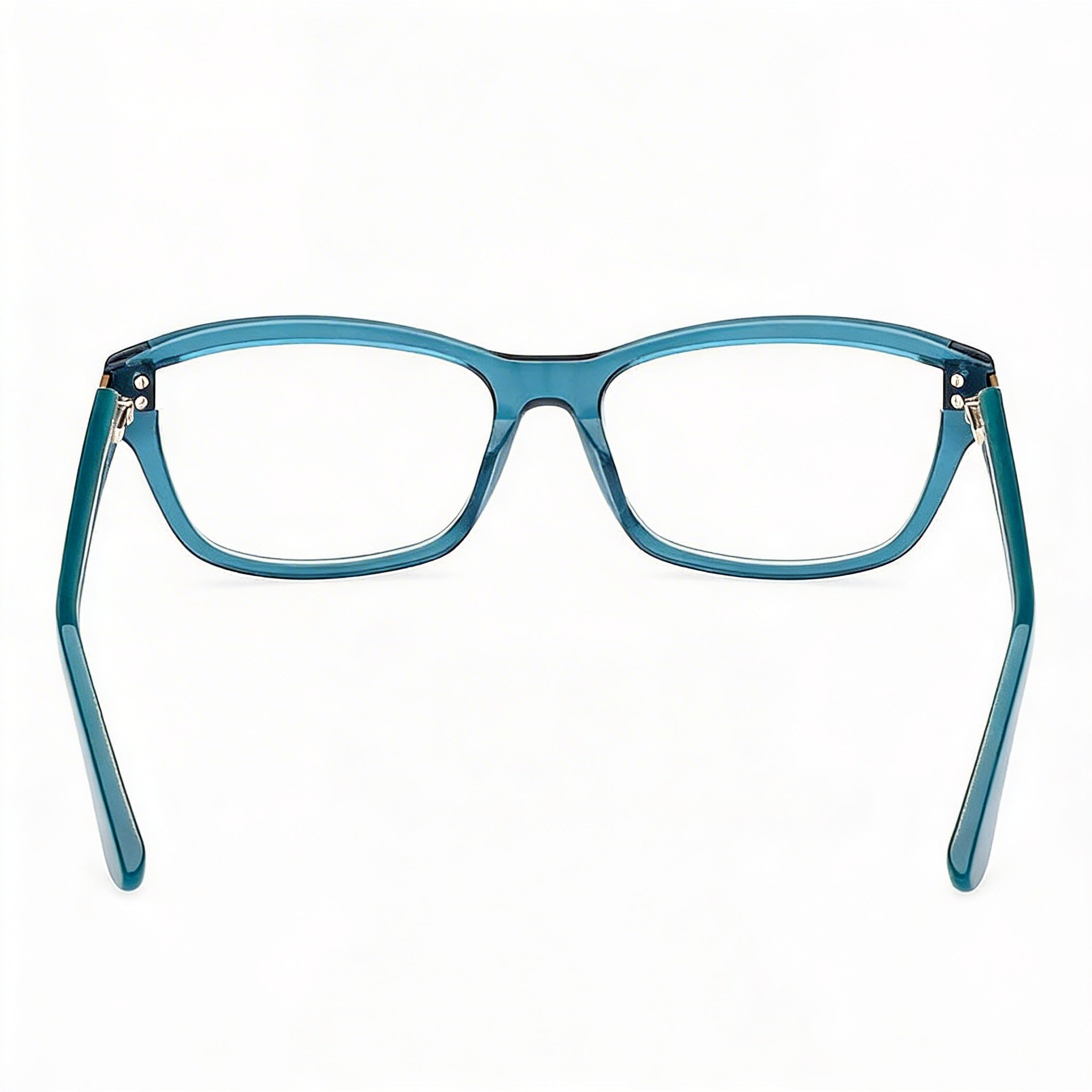 Gafas de sol Guess para mujer con montura de plástico moderna en turquesa brillante y lentes transparentes 54-16-140, Photo 3