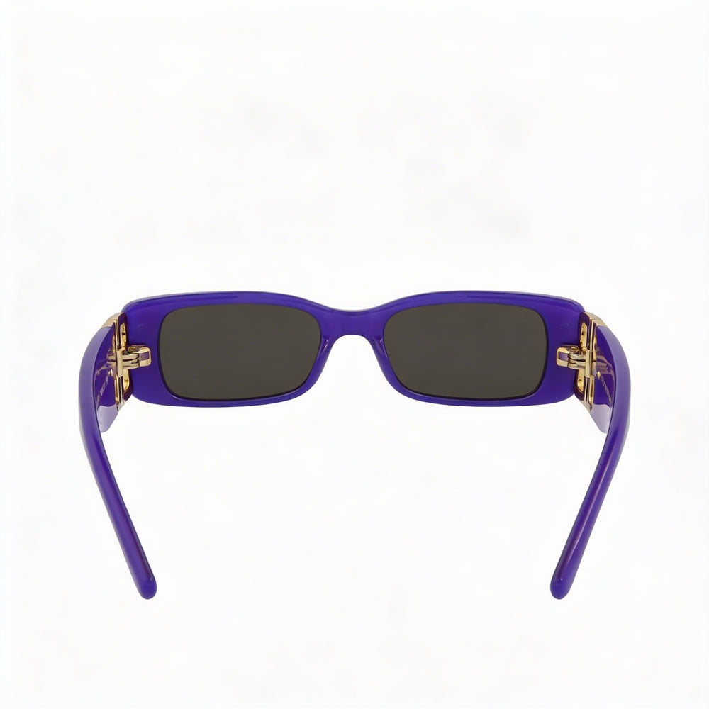 Balenciaga Square/Rectangle Women's Plastic Prescription Optical Frames Violet Gold Grey 51mm