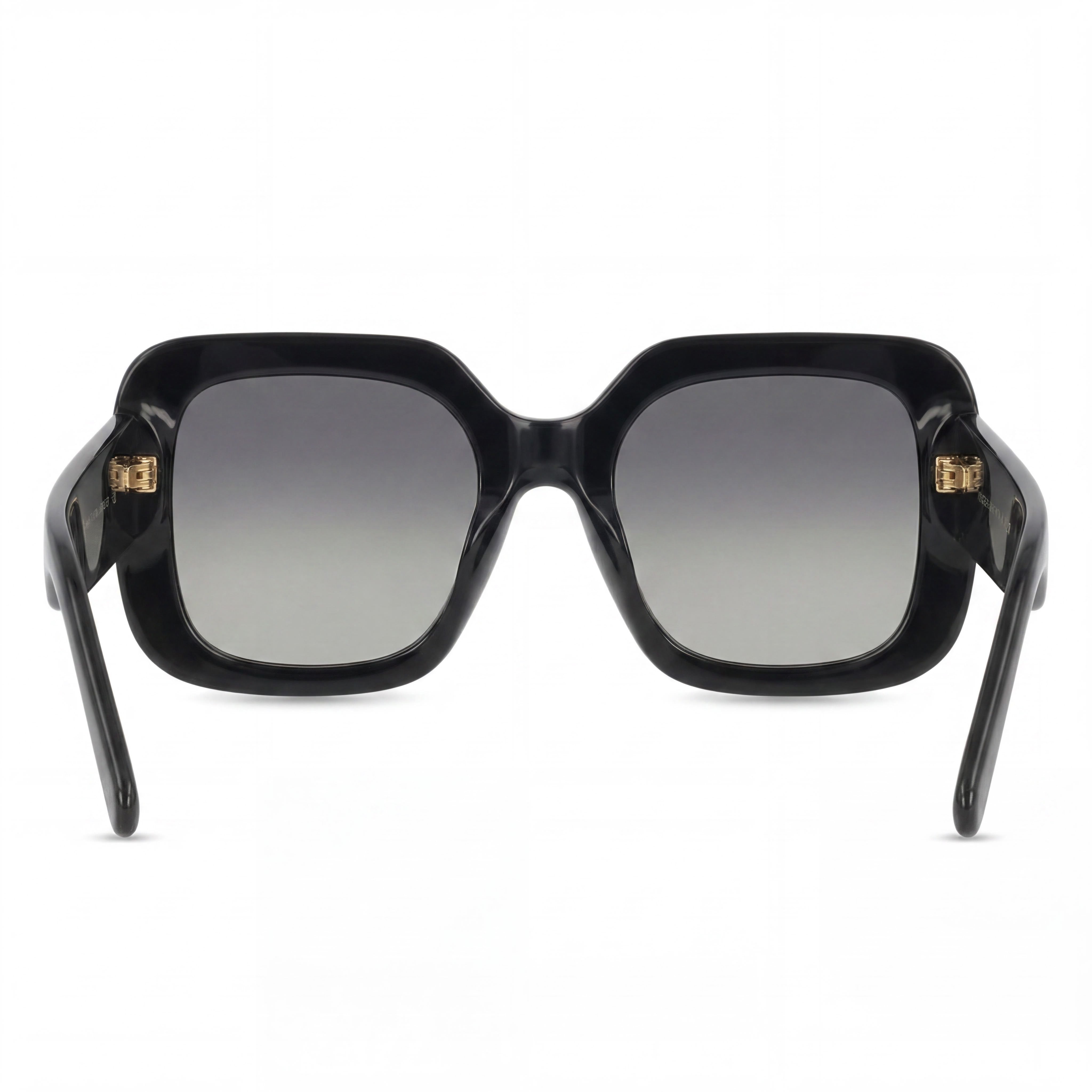 Gafas de sol Marc Jacobs cuadradas para mujer, de plástico negro, con lentes gris degradado, sin polarizar y con protección 100% UV, 53 mm, Photo 4