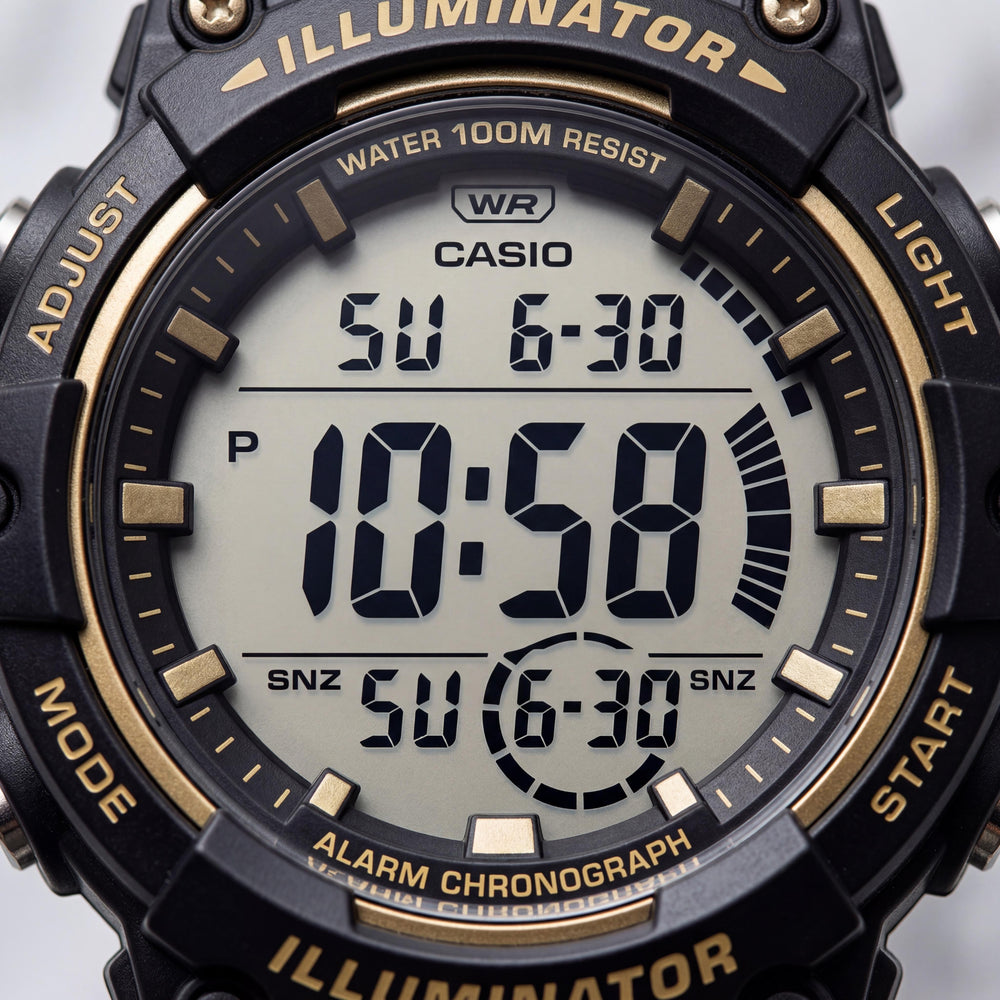 Casio AE-1500WHX-1AVDF (D275) Men's Chronograph Watch, 51mm