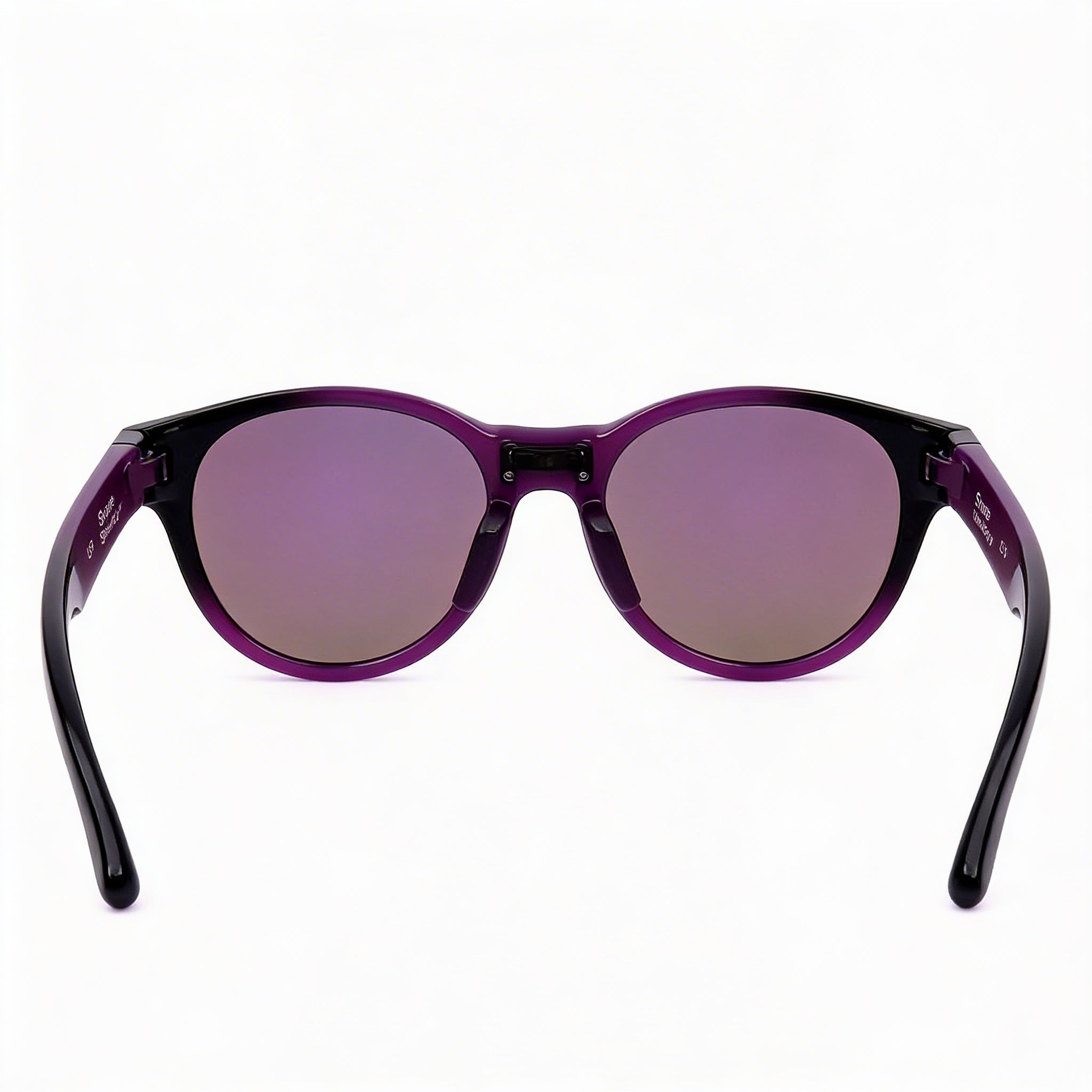 Gafas de sol unisex Smith Glam con montura de composite en negro y morado y lentes de policarbonato morado, 51 mm, Photo 3